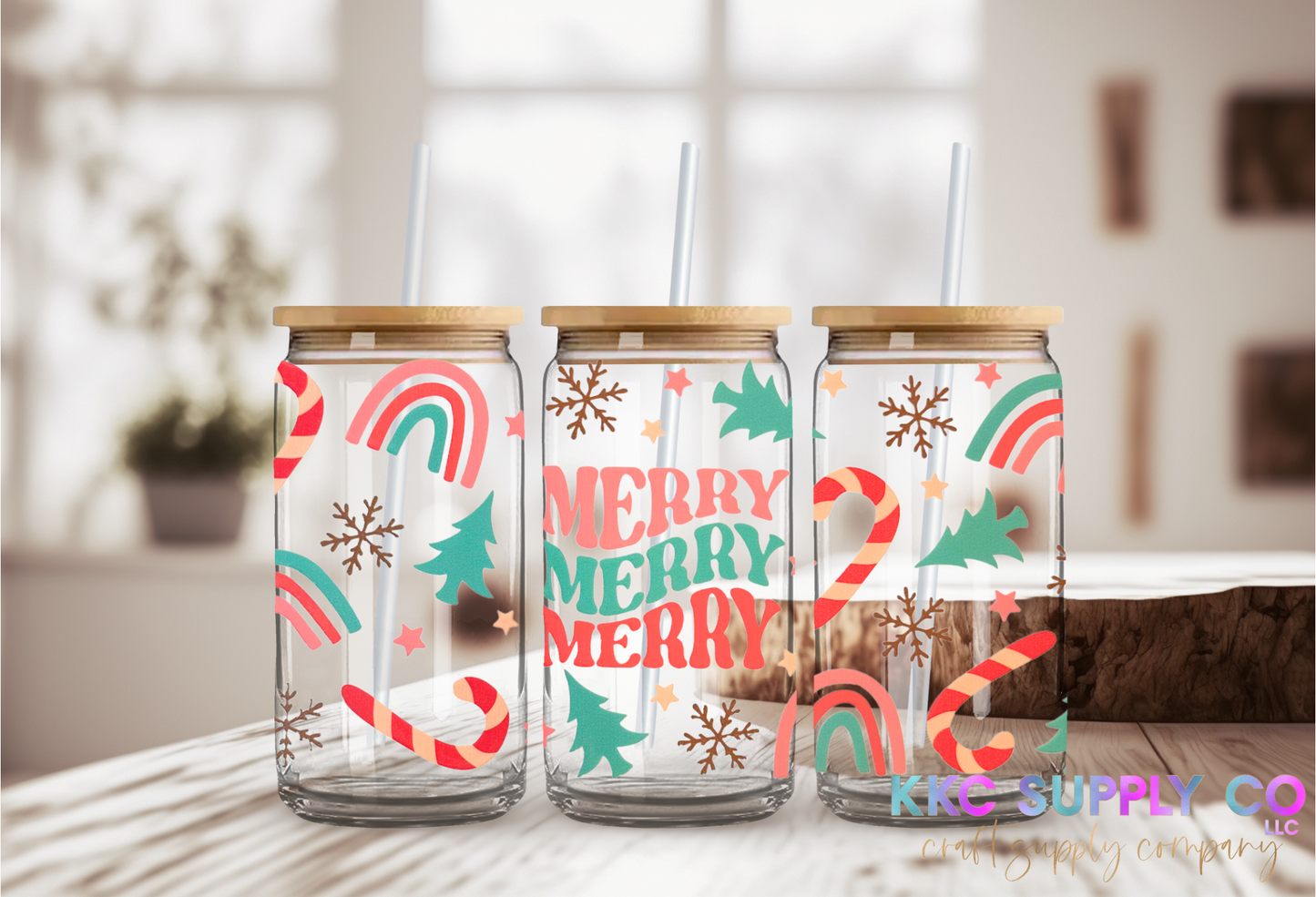 UV1609-Merry Merry Merry 16oz UV DTF Wrap