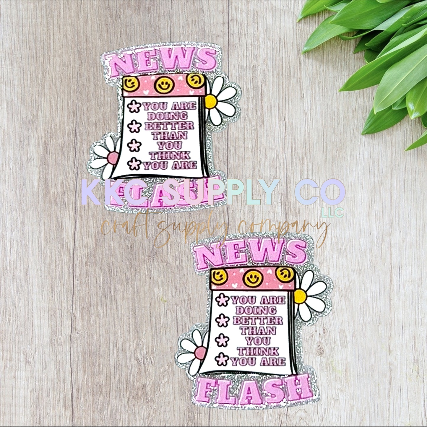 AT243-News Flash, You Are Doing Better Than You Think You Are-Acrylic Flatback