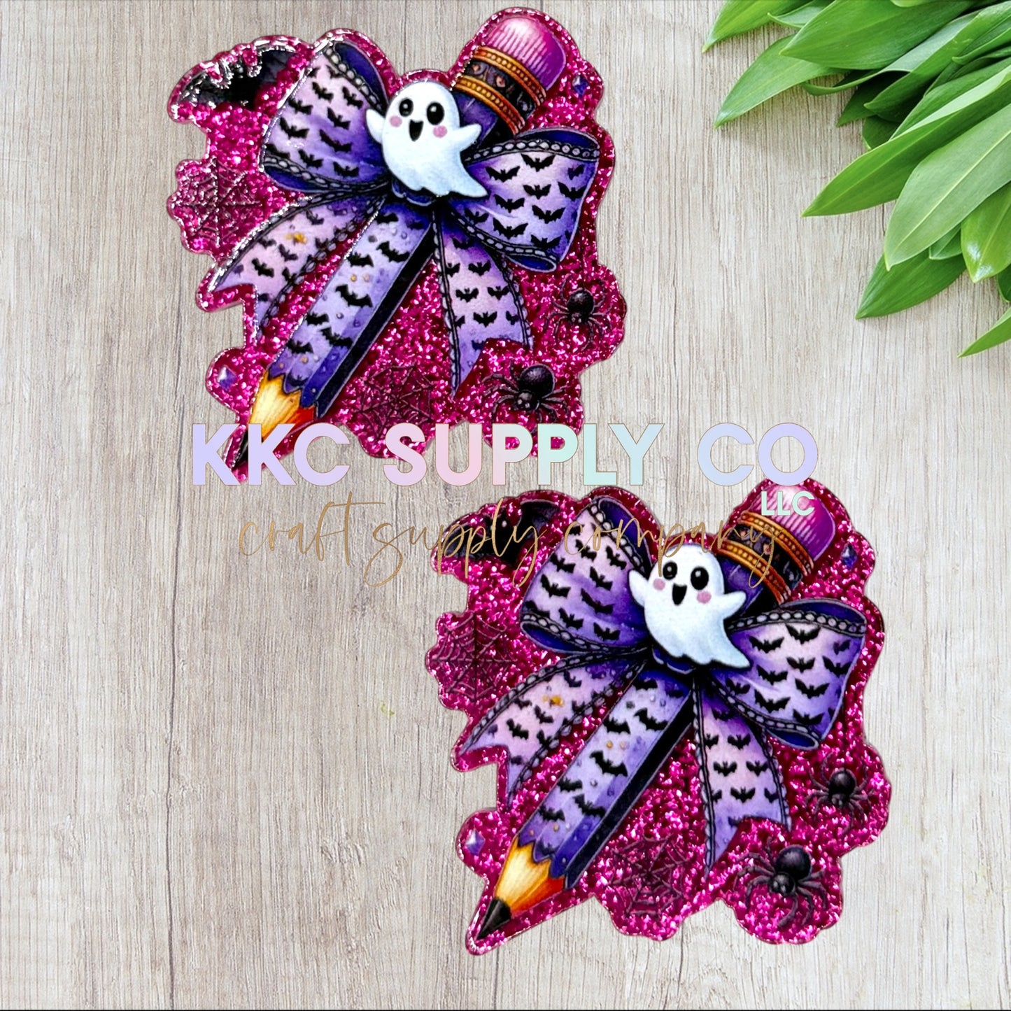 AT277-Ghost Bow Pencil-Acrylic Flatback