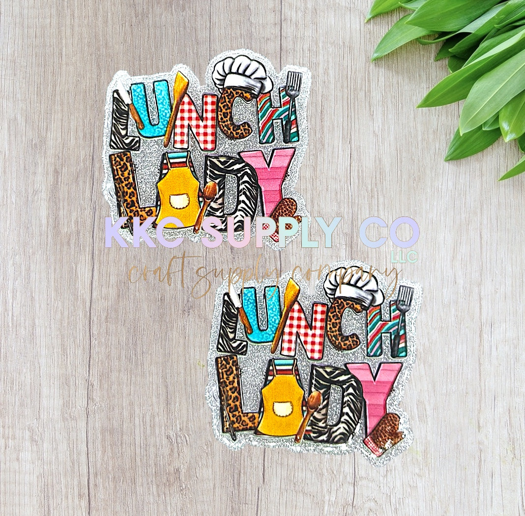 AT257-Lunch Lady-Acrylic Flatback