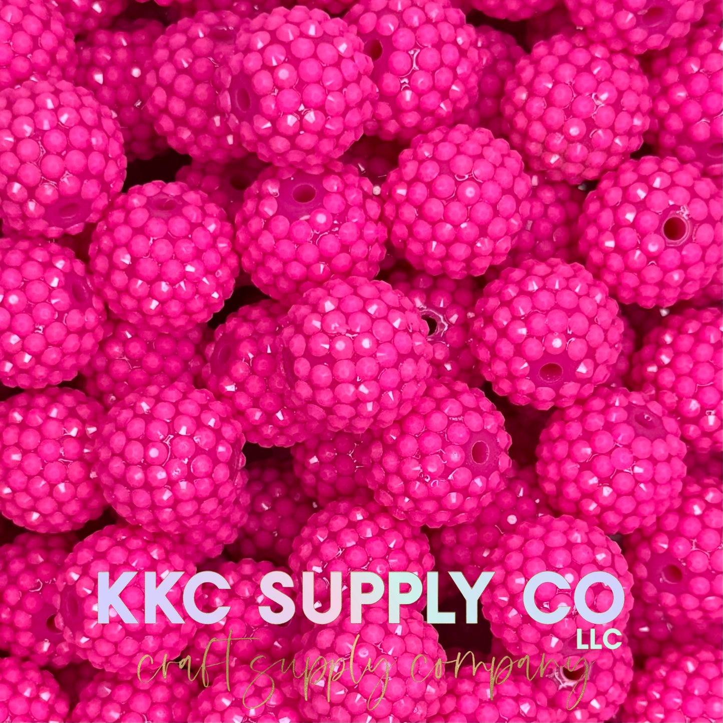 Neon Fucshia Acrylic Jelly Rhinestone