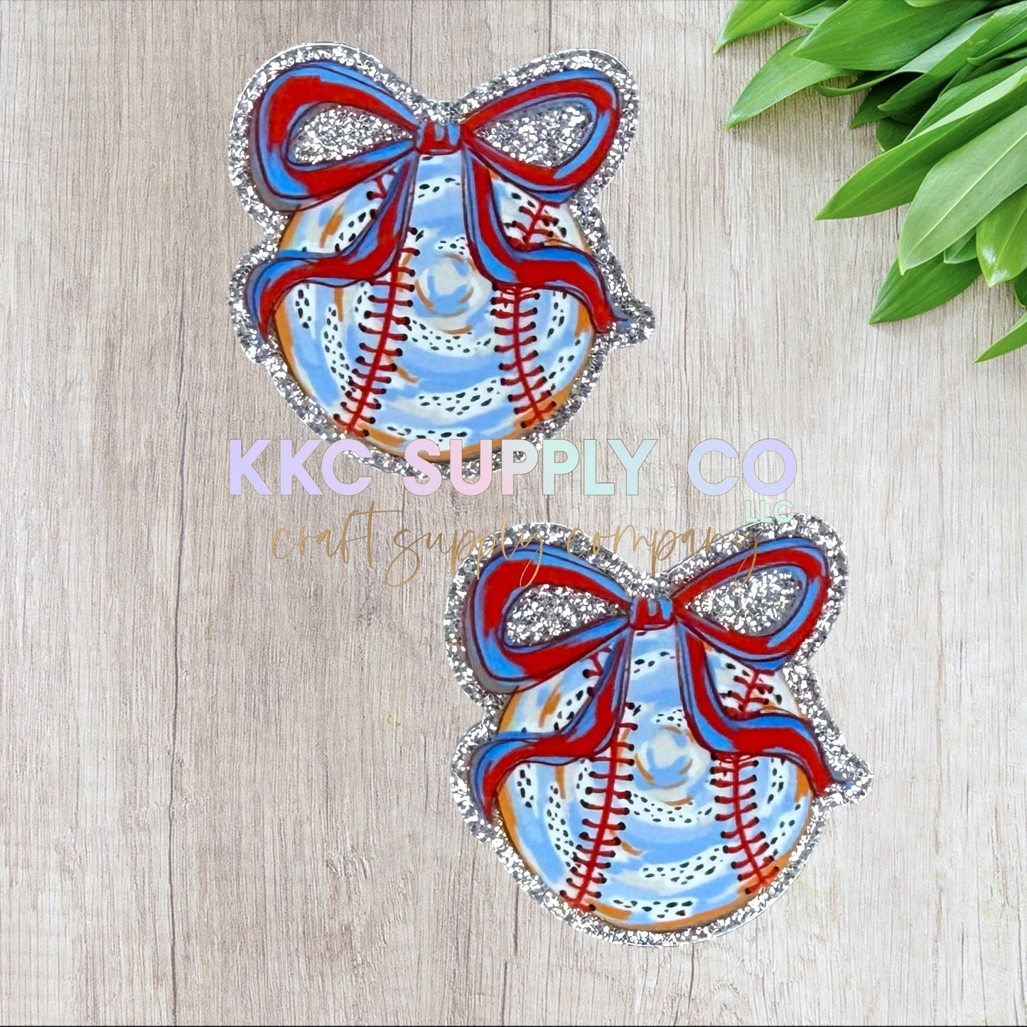 AT391-Coquette Baseball-Acrylic Flatback