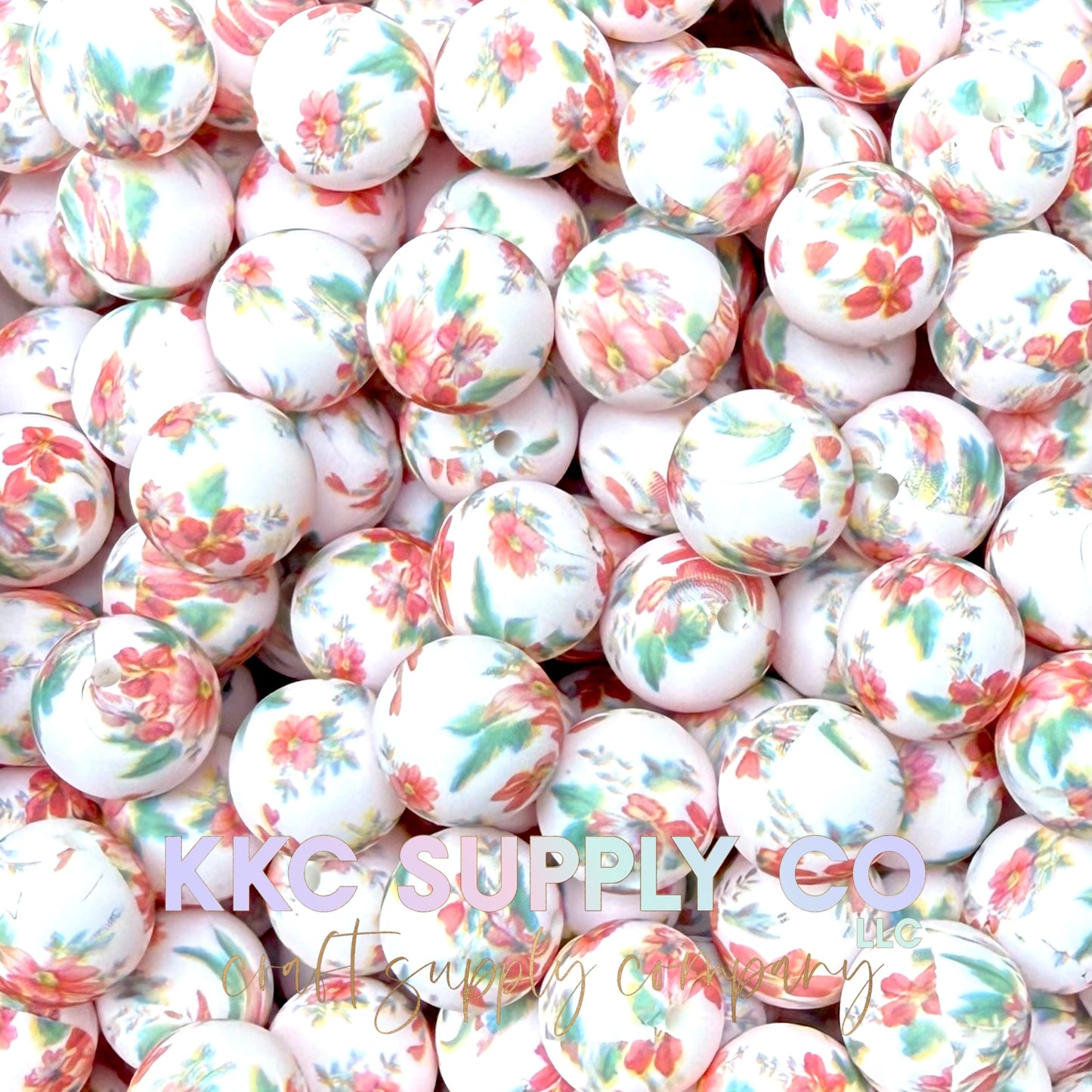 SP251-Blush Blossom Silicone Beads