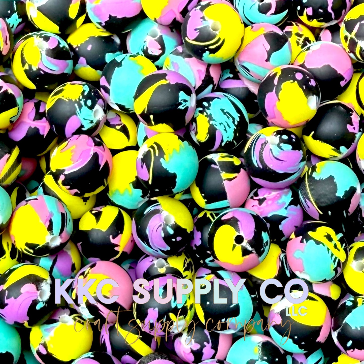 SP252-Glow Storm Silicone Beads