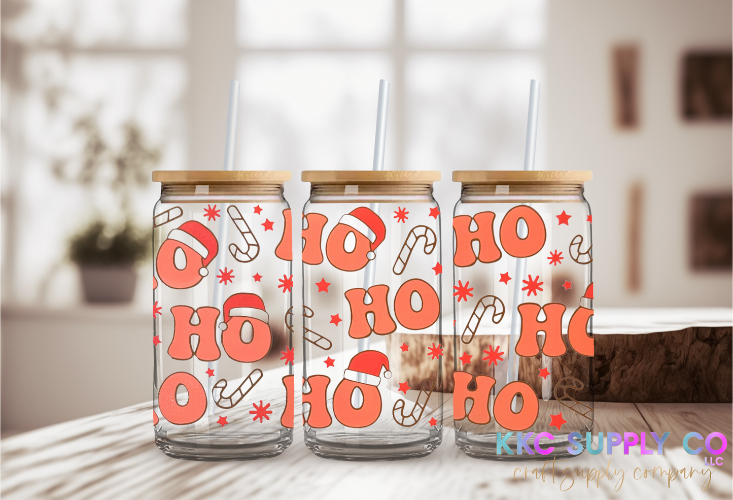 UV1614-Ho Ho Ho 16oz UV DTF Wrap