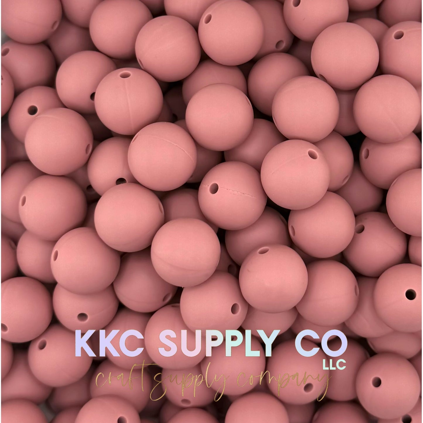 SS107-Wild Rose Solid Silicone Beads