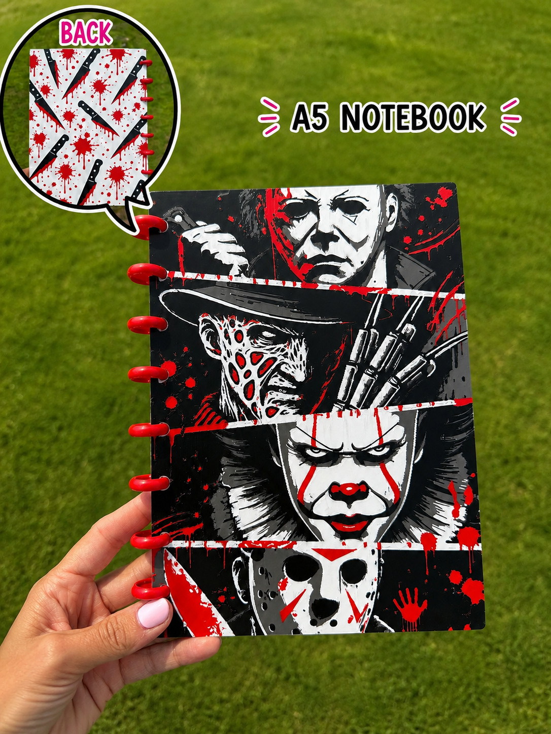 3D Printed Villain A5 Notebook-Assembled with Paper