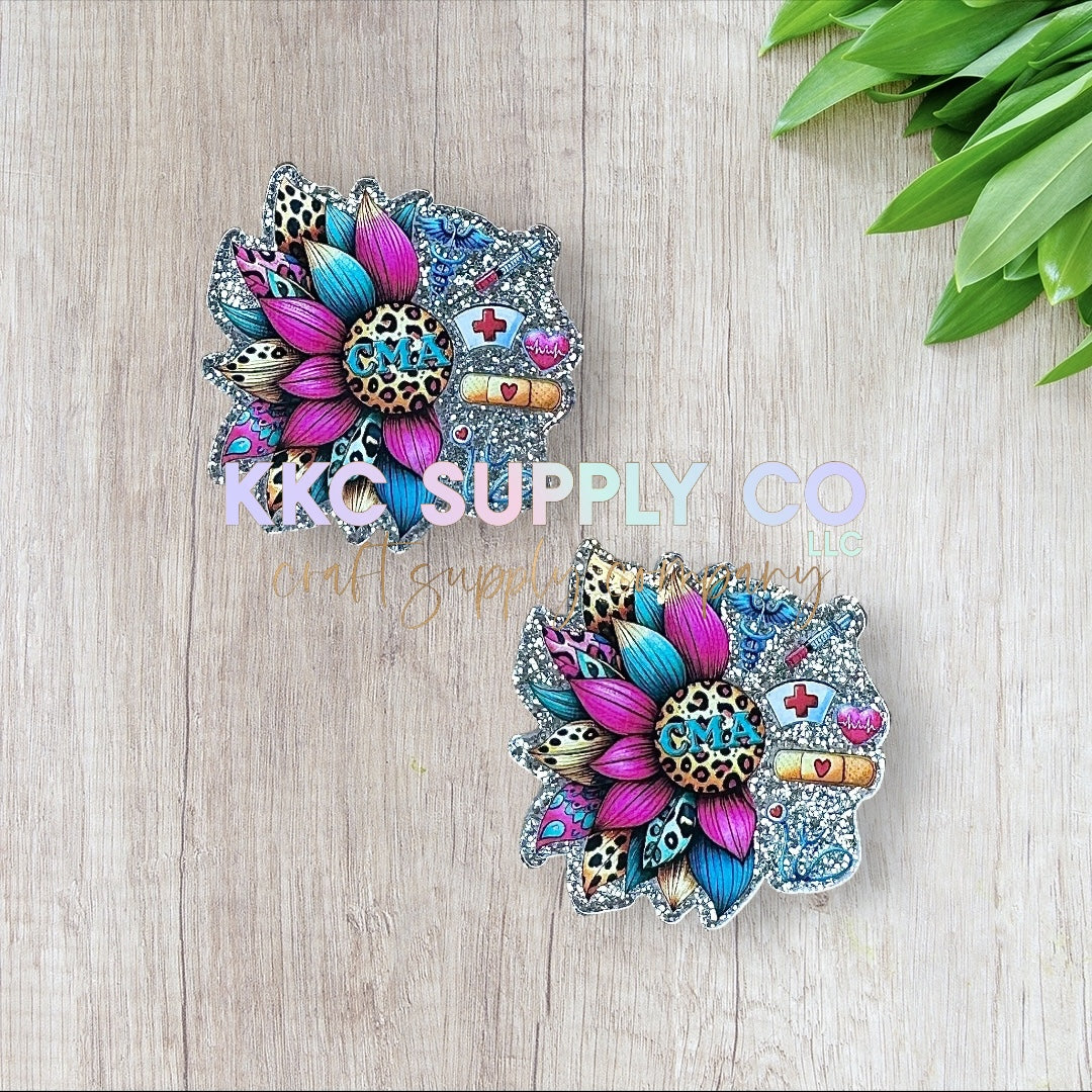 AT103-Sunflower CMA-Acrylic Flatback