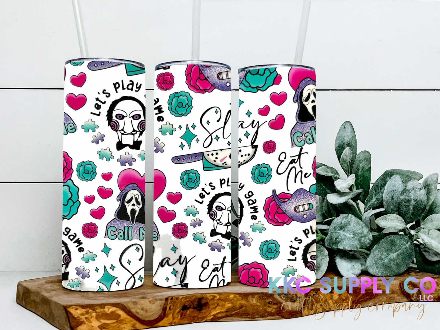 UV2004-Let’s Play A Game 20oz UV DTF Wrap