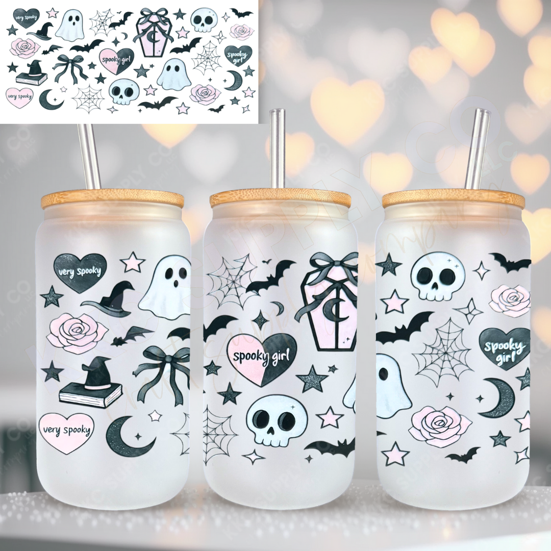 UV16775-Spooky Girl 16oz UV DTF Wrap