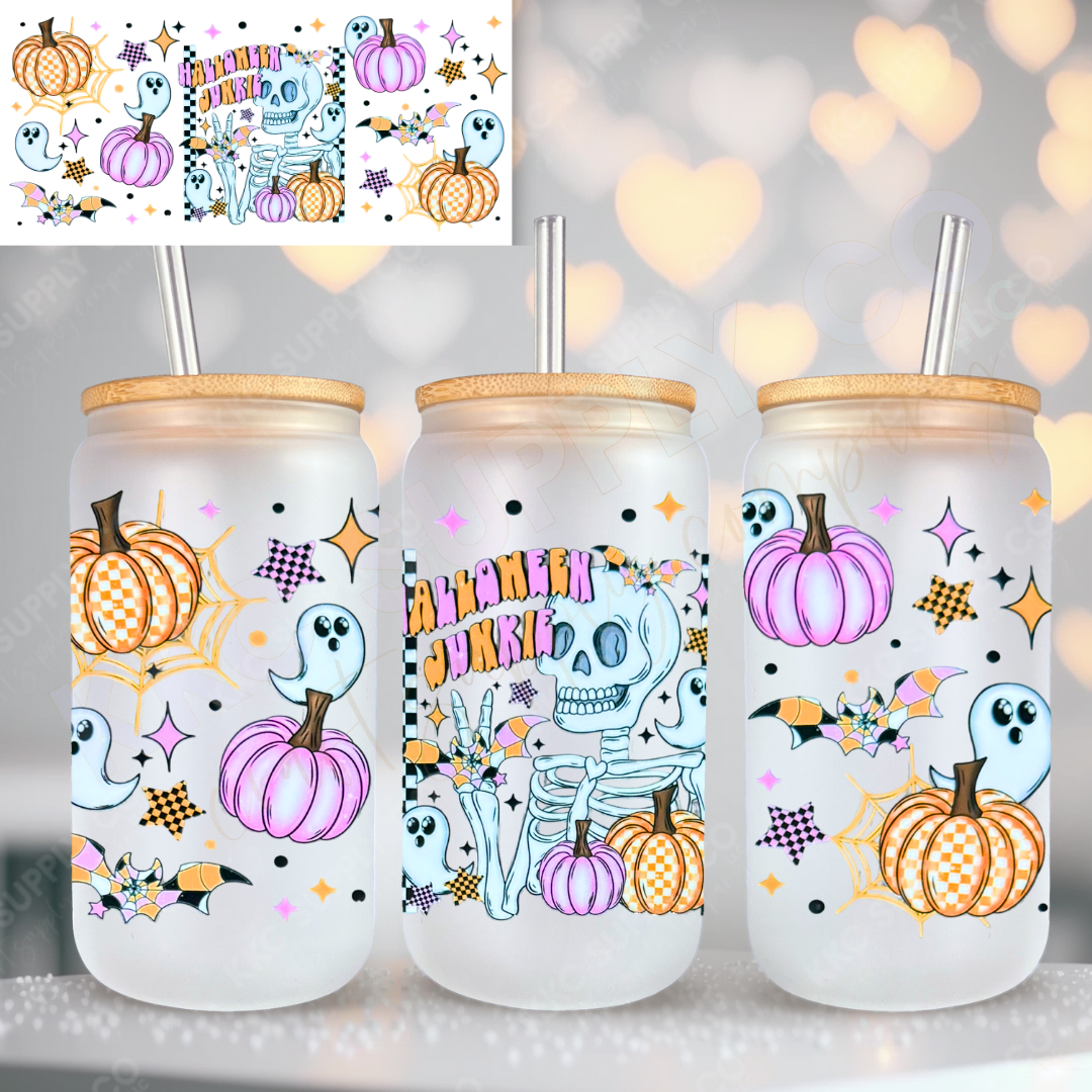 UV16769-Halloween Junkie 16oz UV DTF Wrap