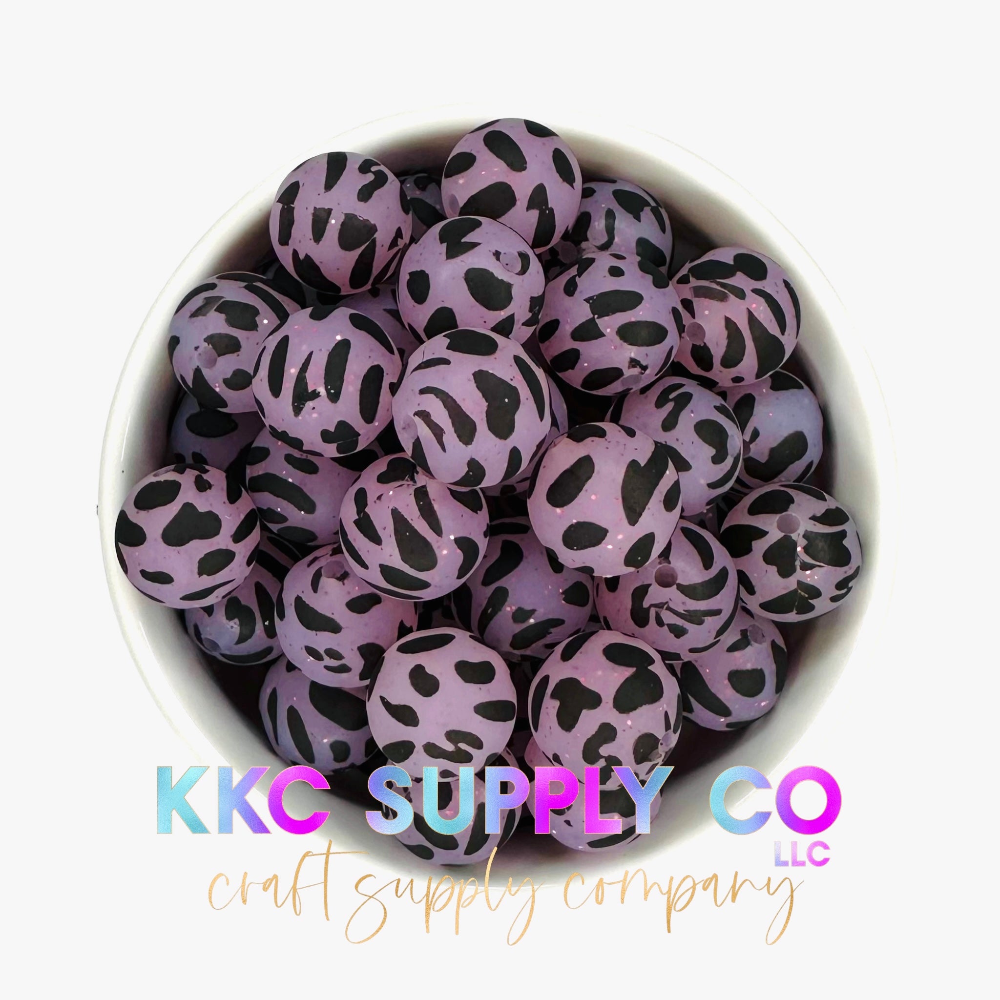 Pack of 5- 15 mm Silicone Beads, Cow Print, Craft Silicone Beads, Food  Grade Silicone Beads, Dalmatian print beads