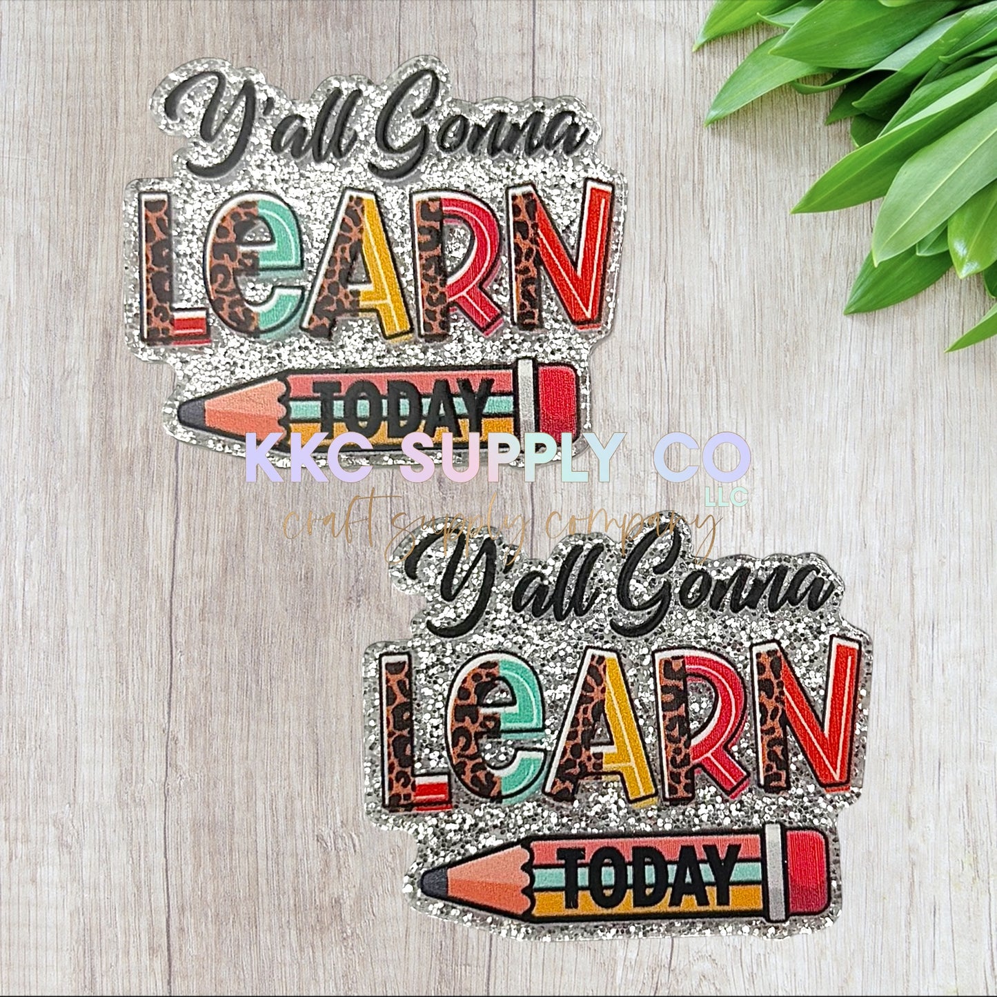 AT63-Y’all Gonna Learn Today-Acrylic Flatback