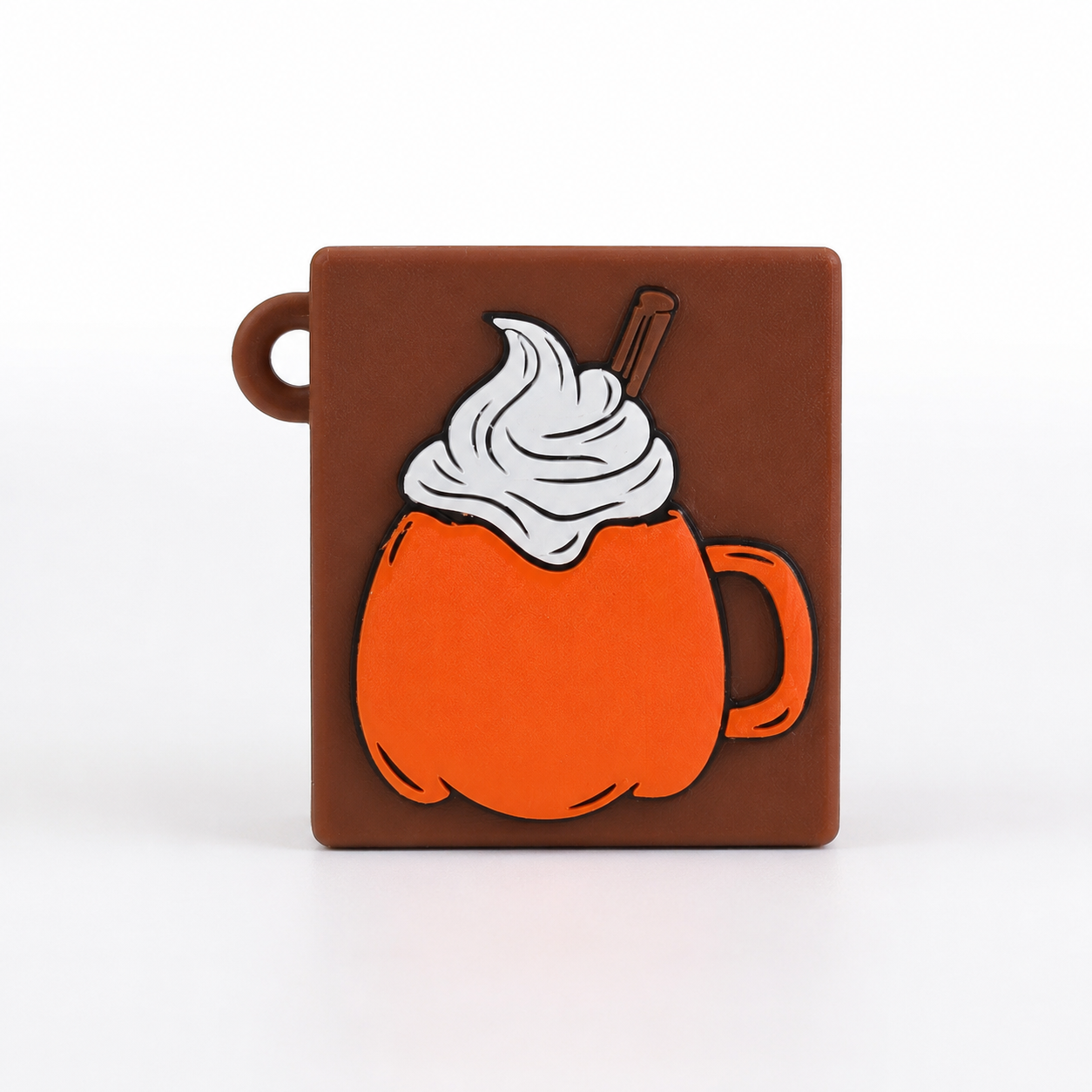 3D Printed Pumpkin Spice Hand Sanitizer Case Keychain