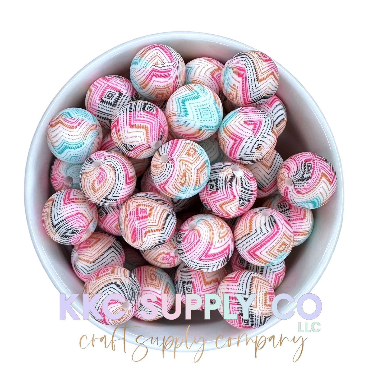 SP154-Diamond Sunrise Silicone Bead 15mm