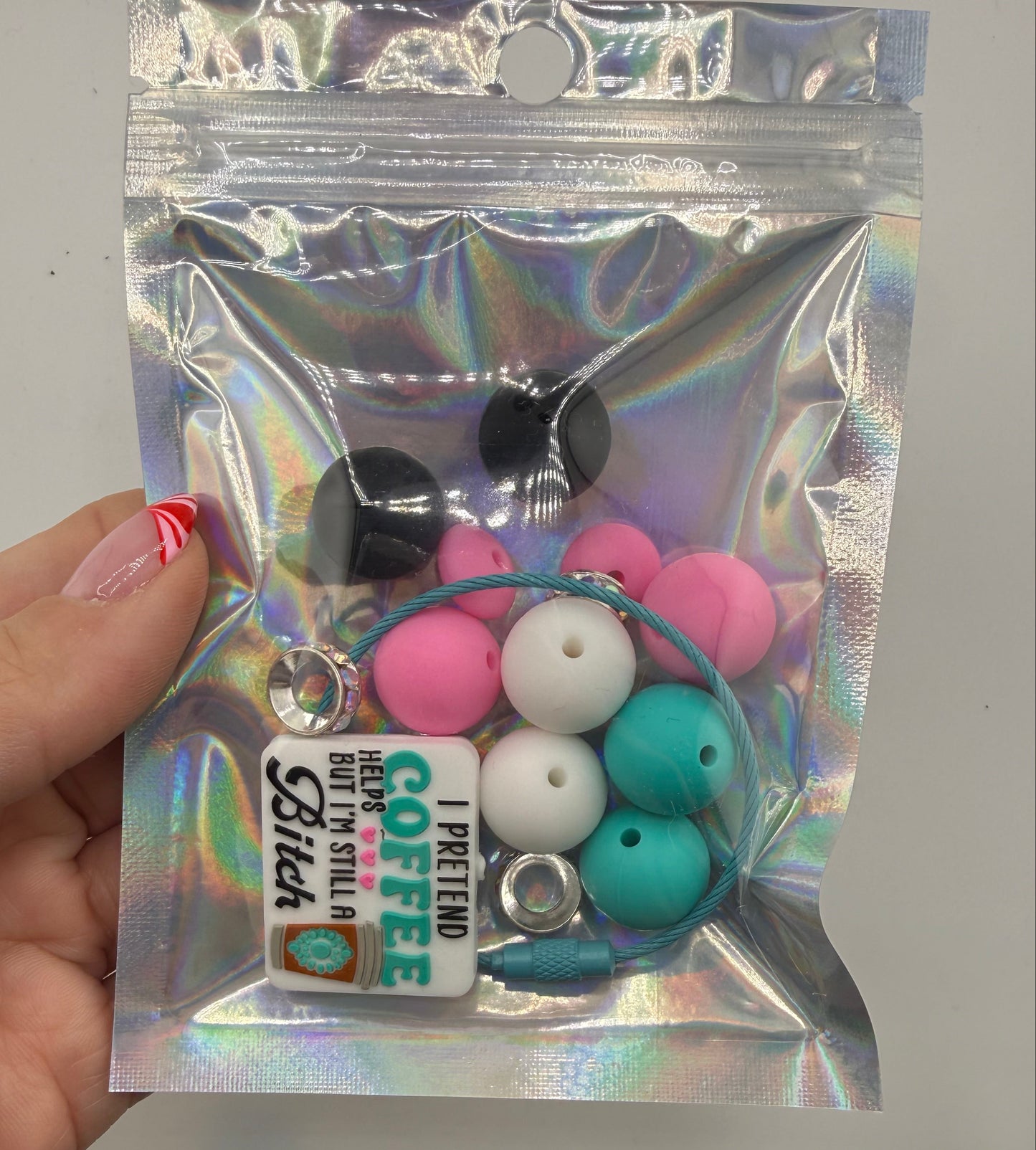 I Pretend Coffee Helps Cup Charm Kit