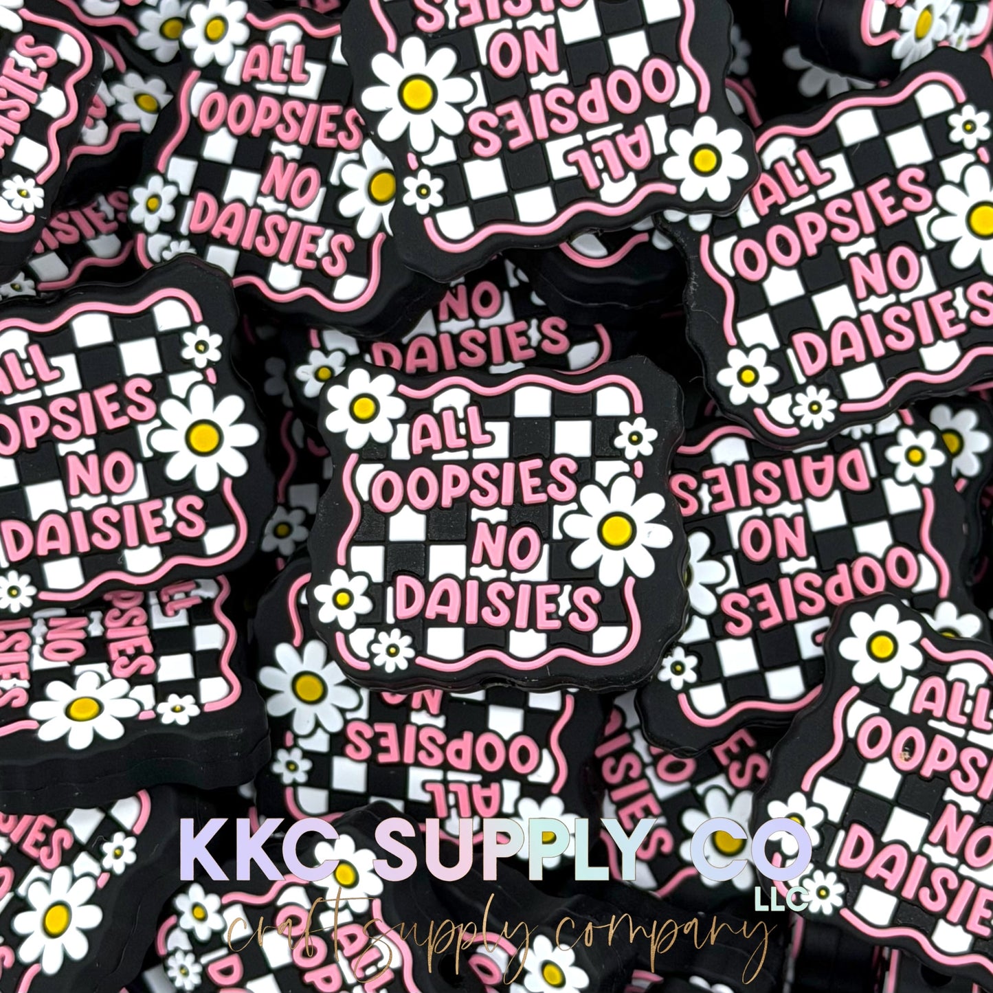 All Oopsies No Daisies Silicone Focal Bead