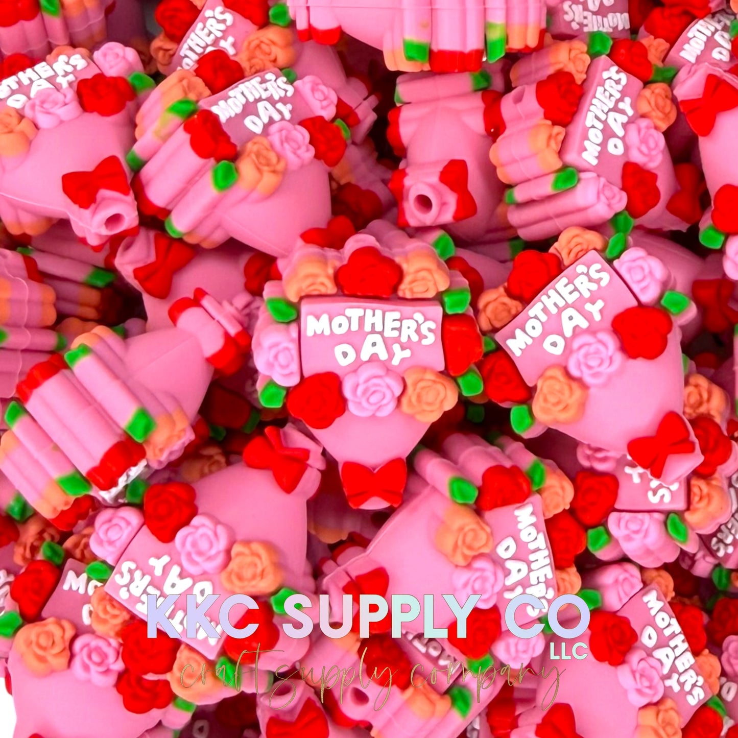 Mother's Day Bouquet Silicone Focal Bead