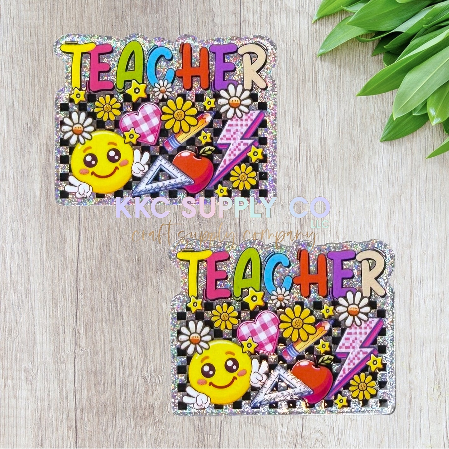 AT640-Retro Teacher-Acrylic Flatback