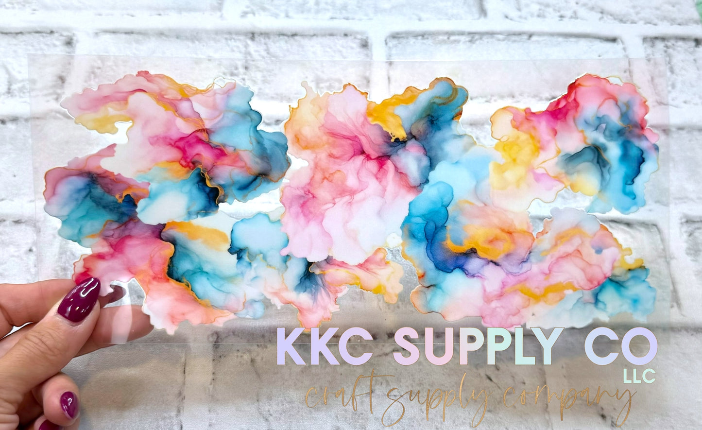 UV1670-Marble Watercolor 16oz UV DTF Wrap