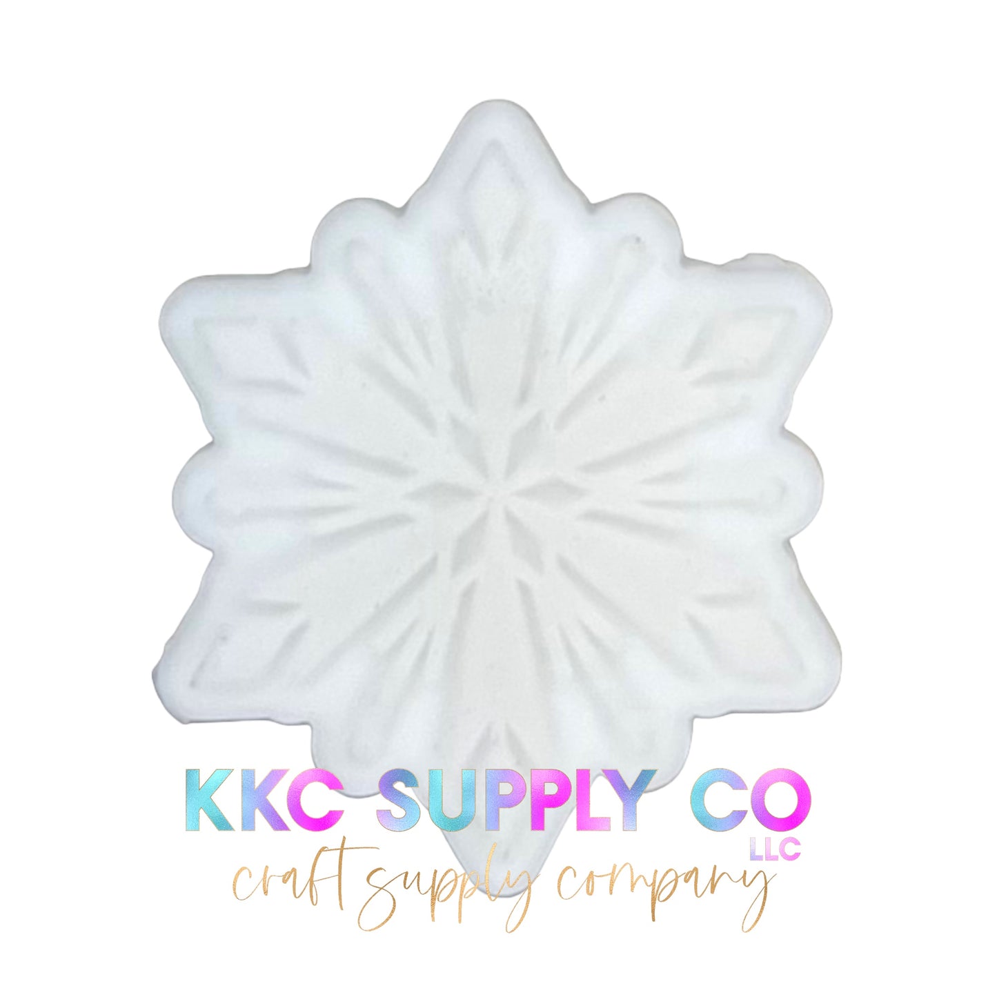 Snowflake Silicone Focal Bead