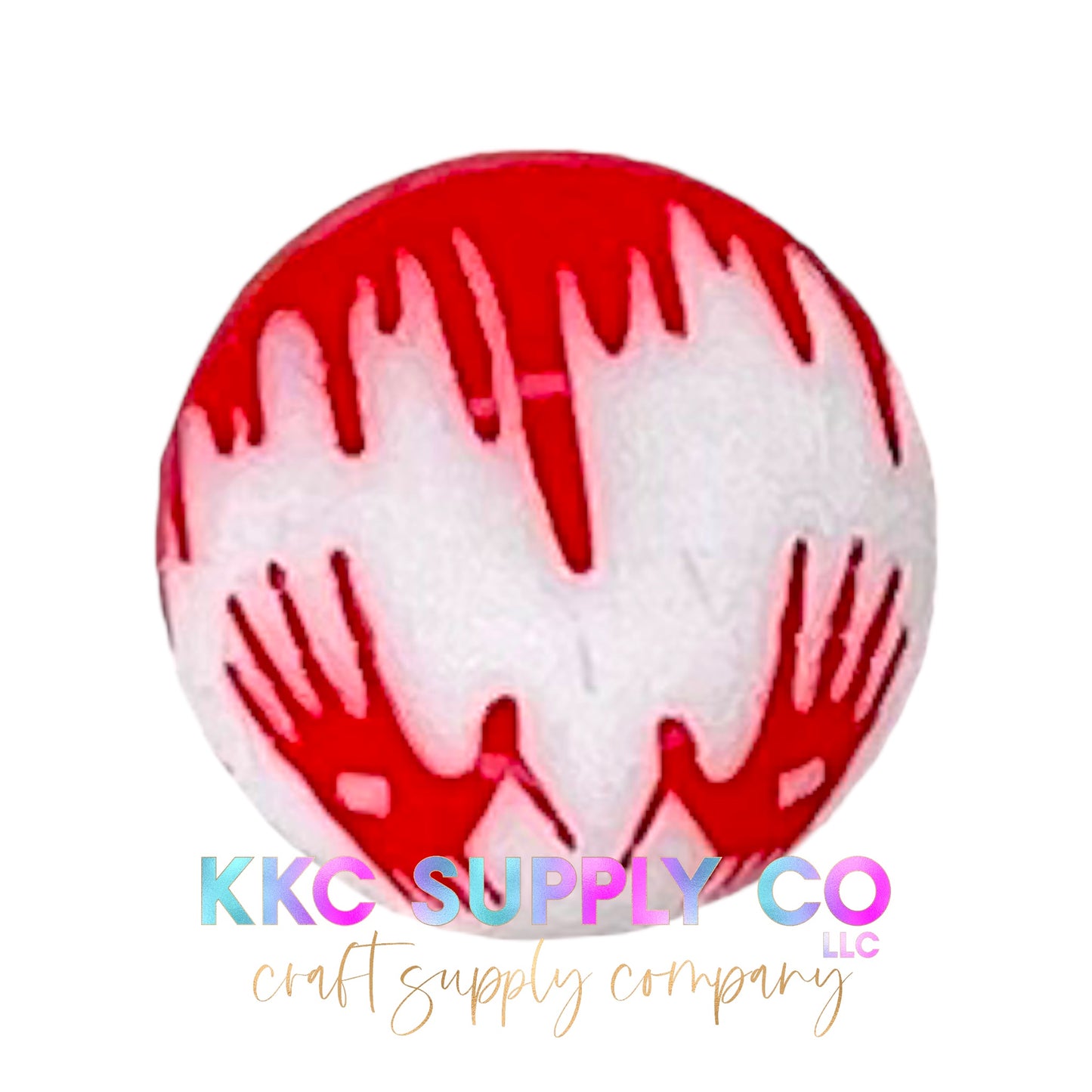 SP63-Bloody Handprints Drip 15mm Silicone Bead