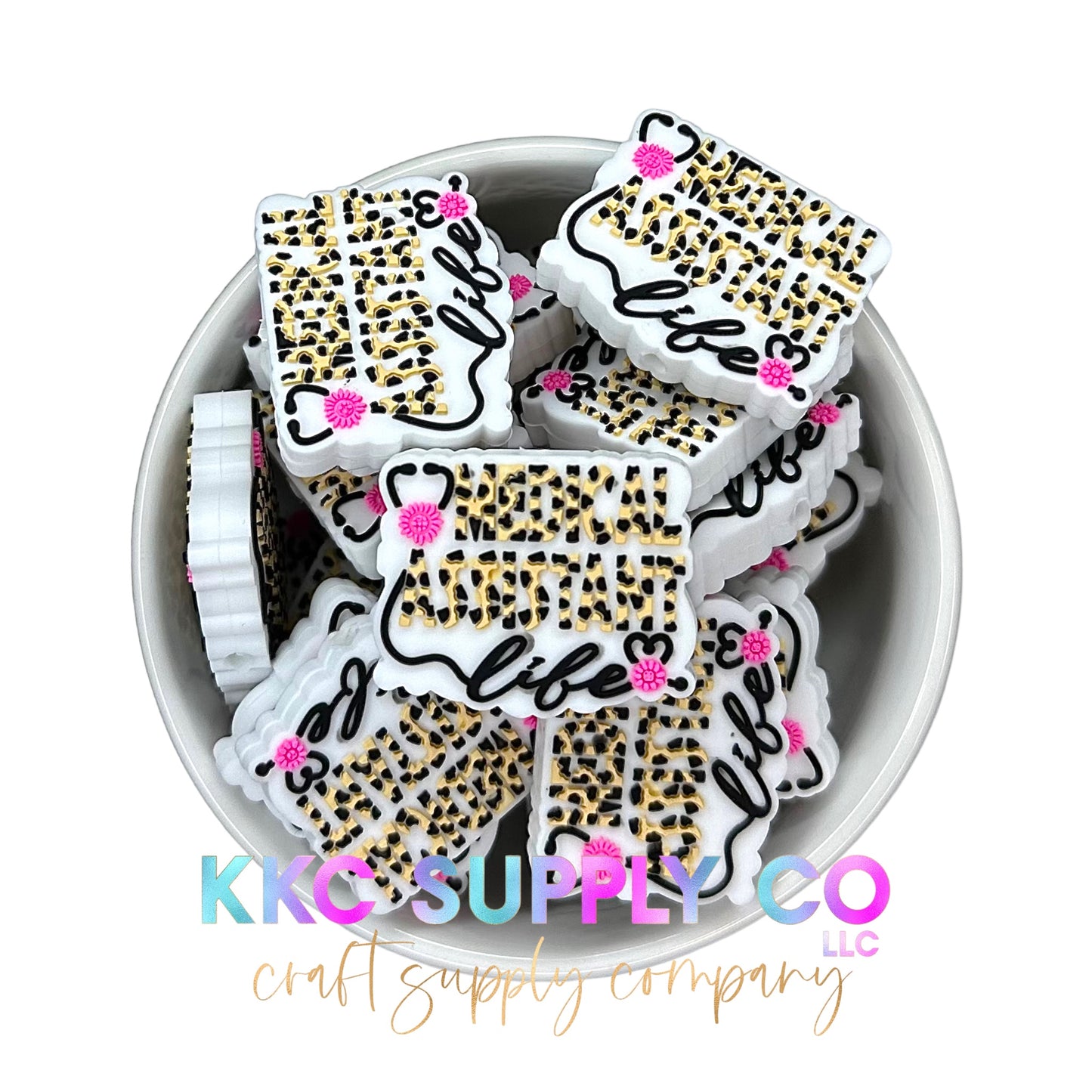 Medical Assistant Life Silicone Focal Bead