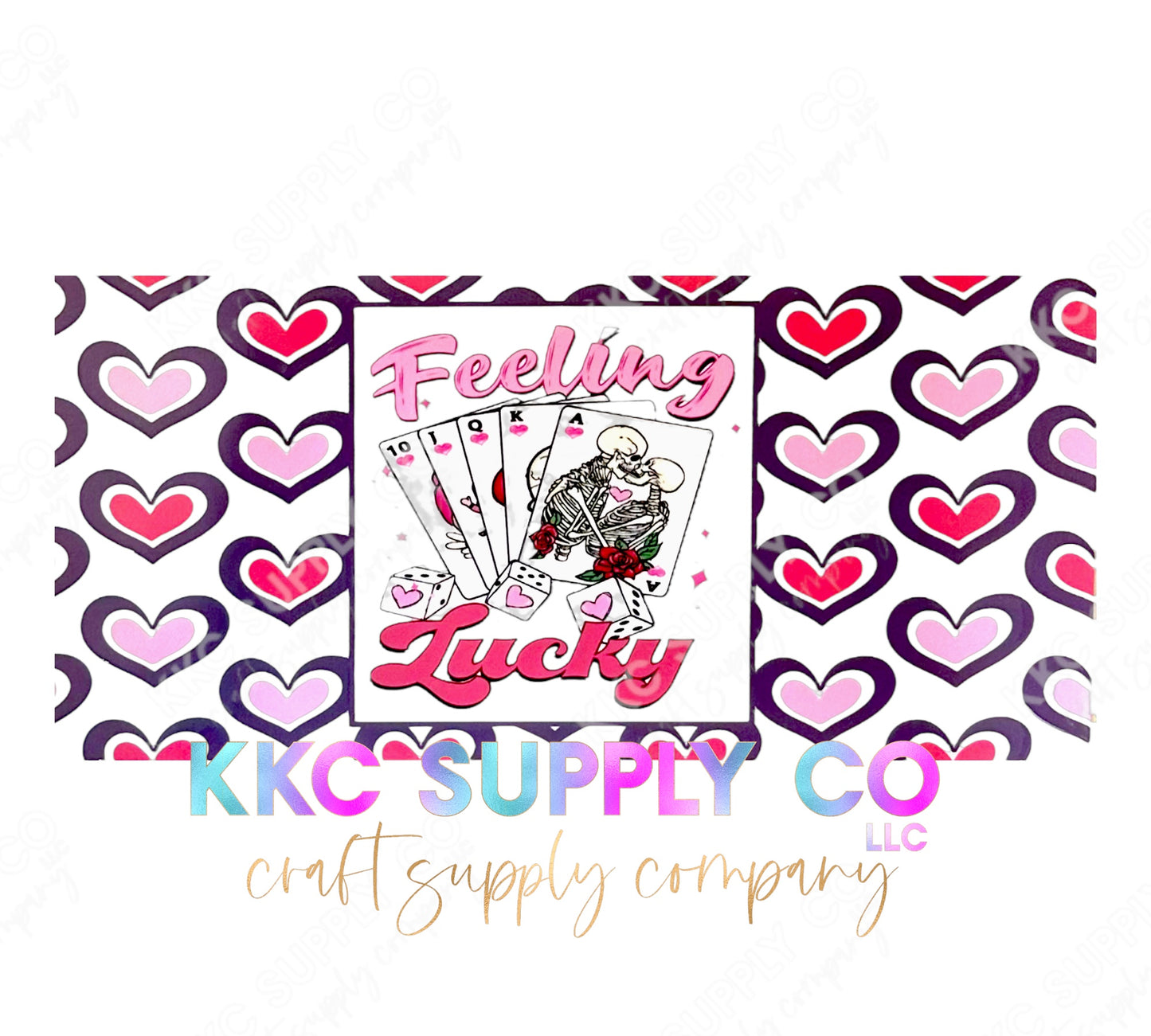 UV16304-Feeling Lucky 16oz UV DTF Wrap