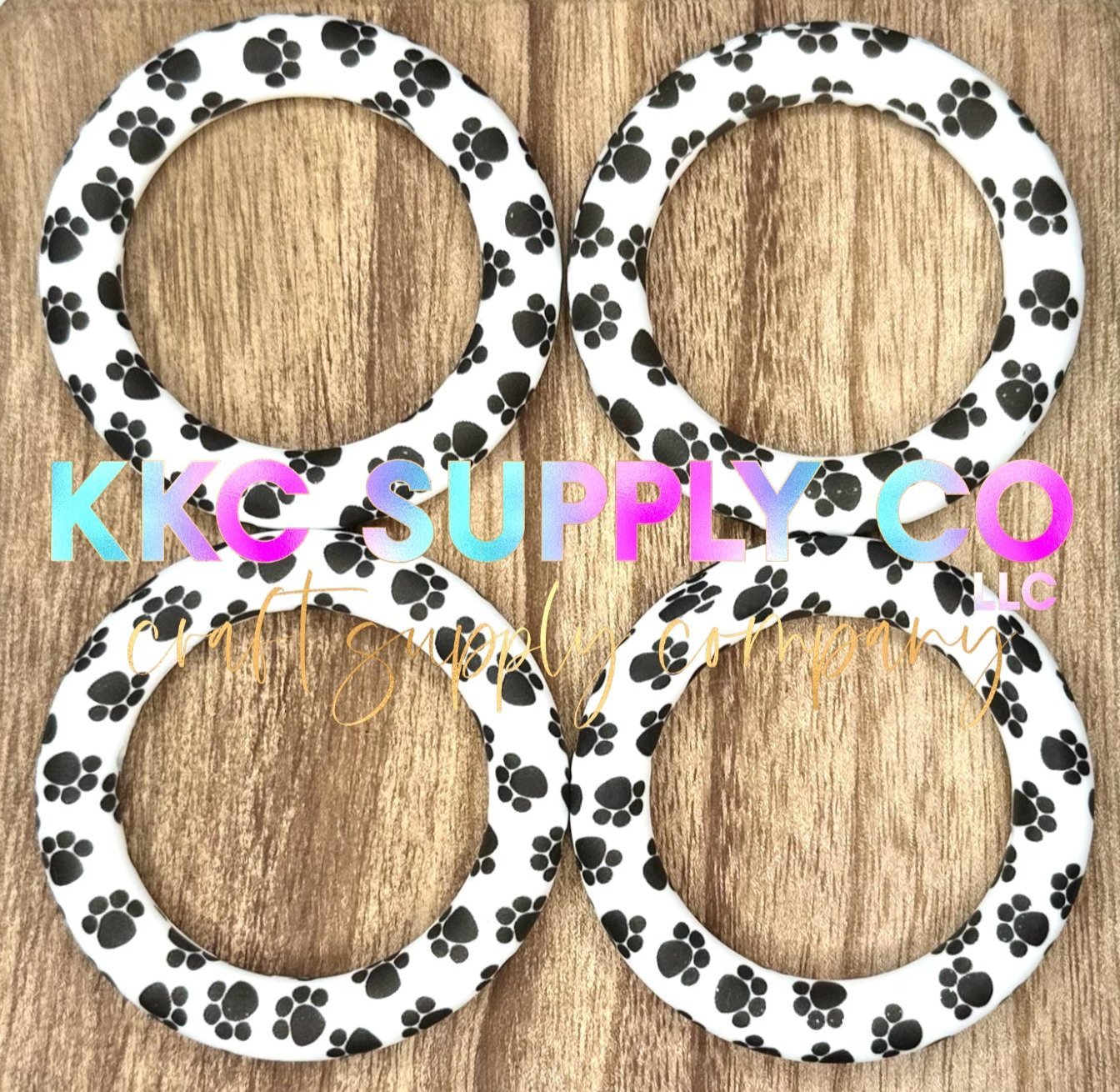 SP19-Paw Print 65mm Silicone Ring