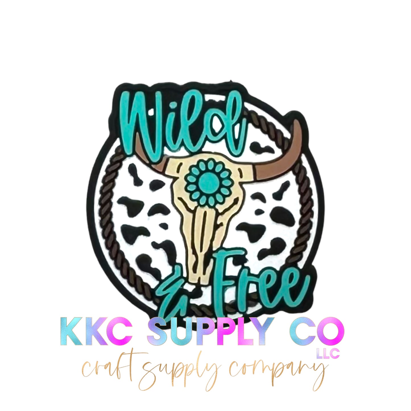 Wild and Free Silicone Focal Bead