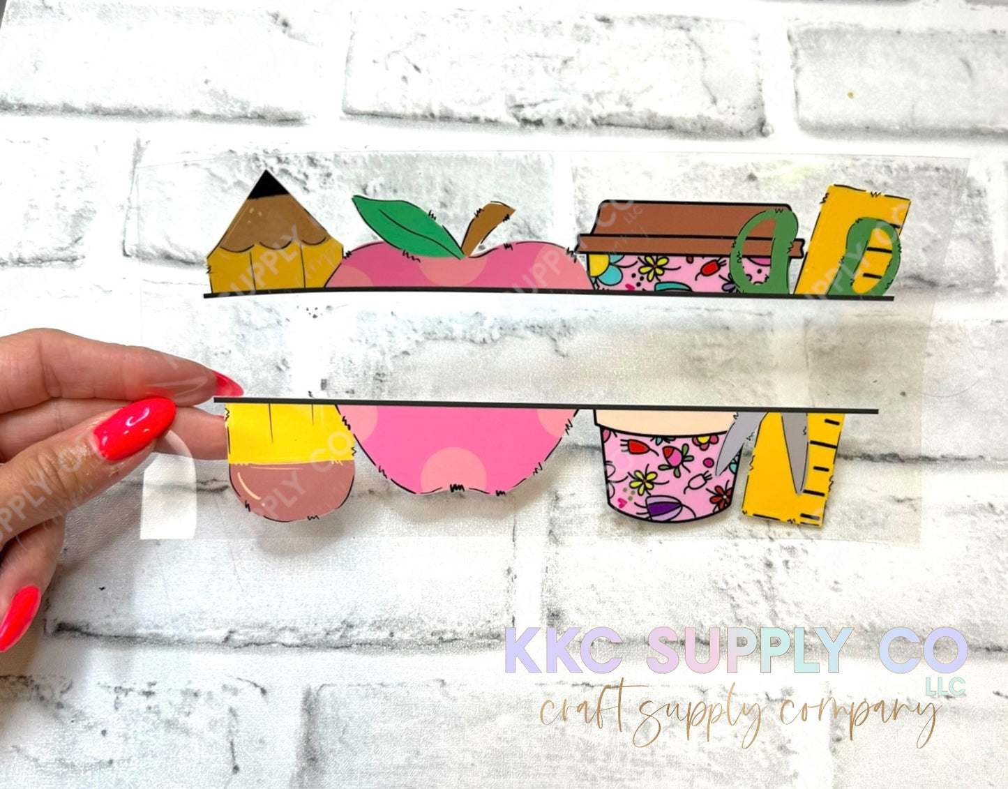 UV16459-Teacher-Add Your Own Name 16oz UV DTF Large Decal