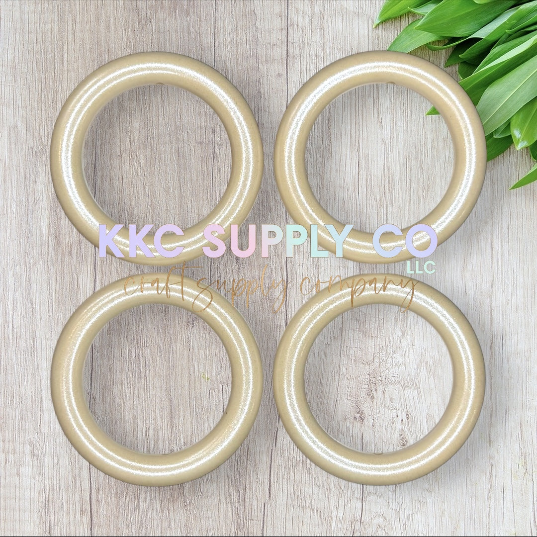 SS01-Navajo White ChameleonOpal 65mm Silicone Ring