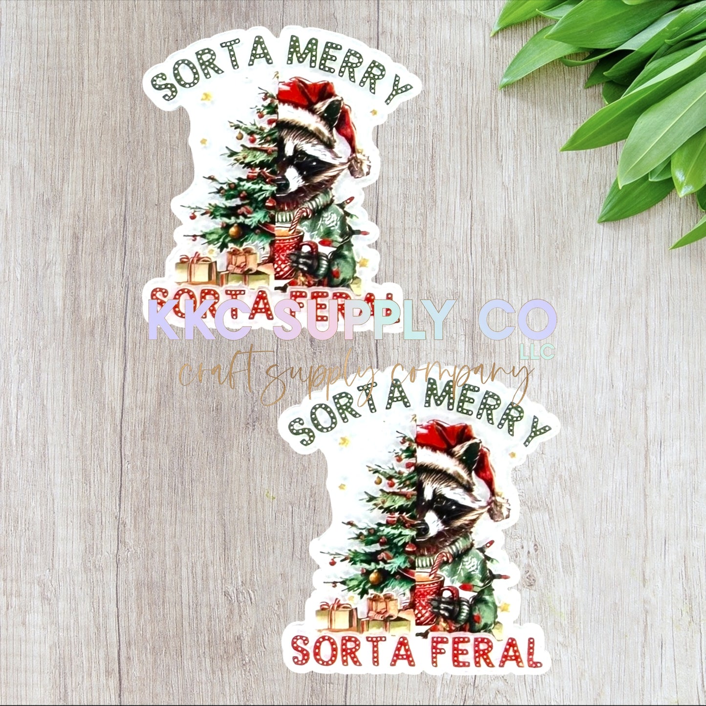 AT375-Sorta Merry Sorta Feral-Acrylic Flatback