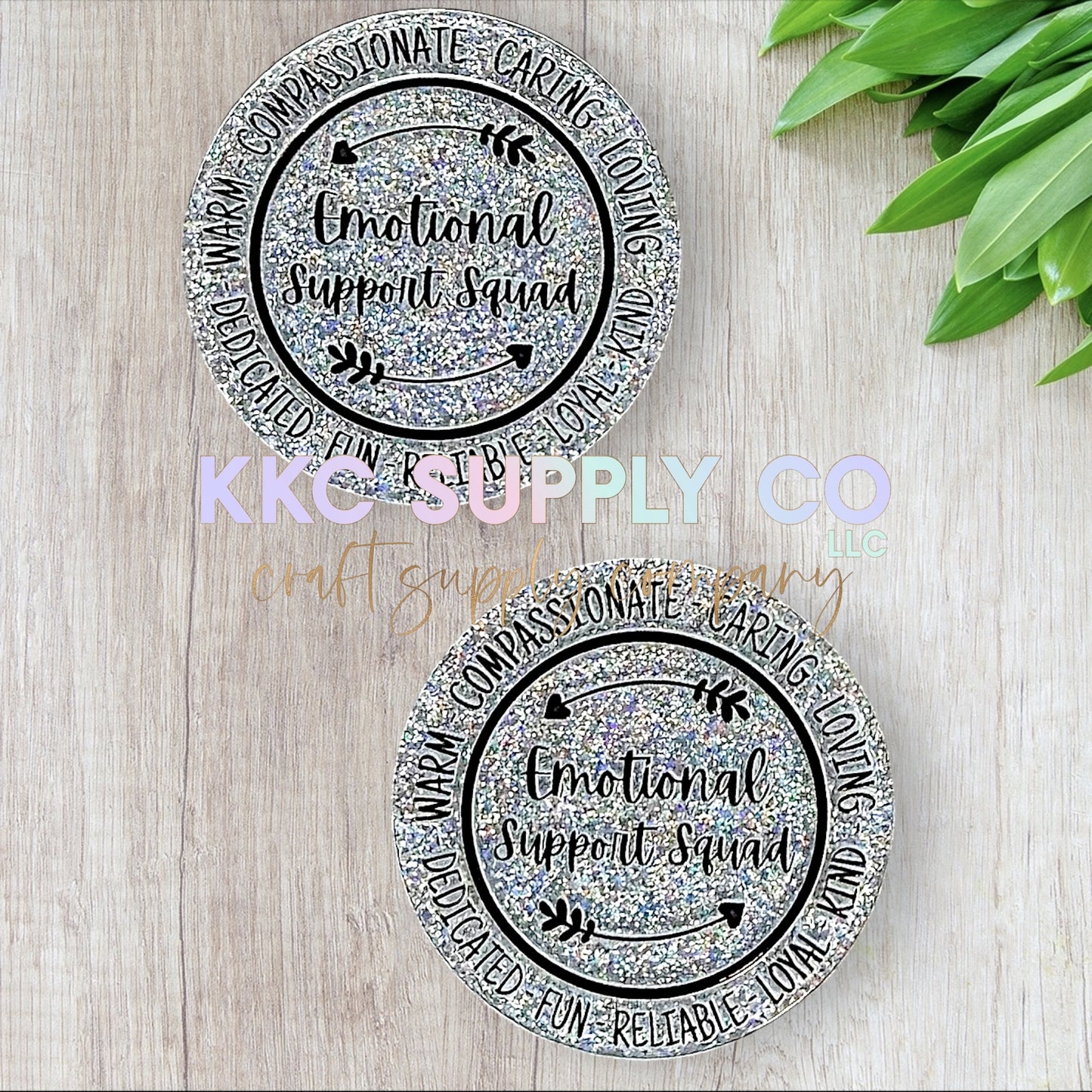 AT174-Emotional Support Squad-Acrylic Flatback