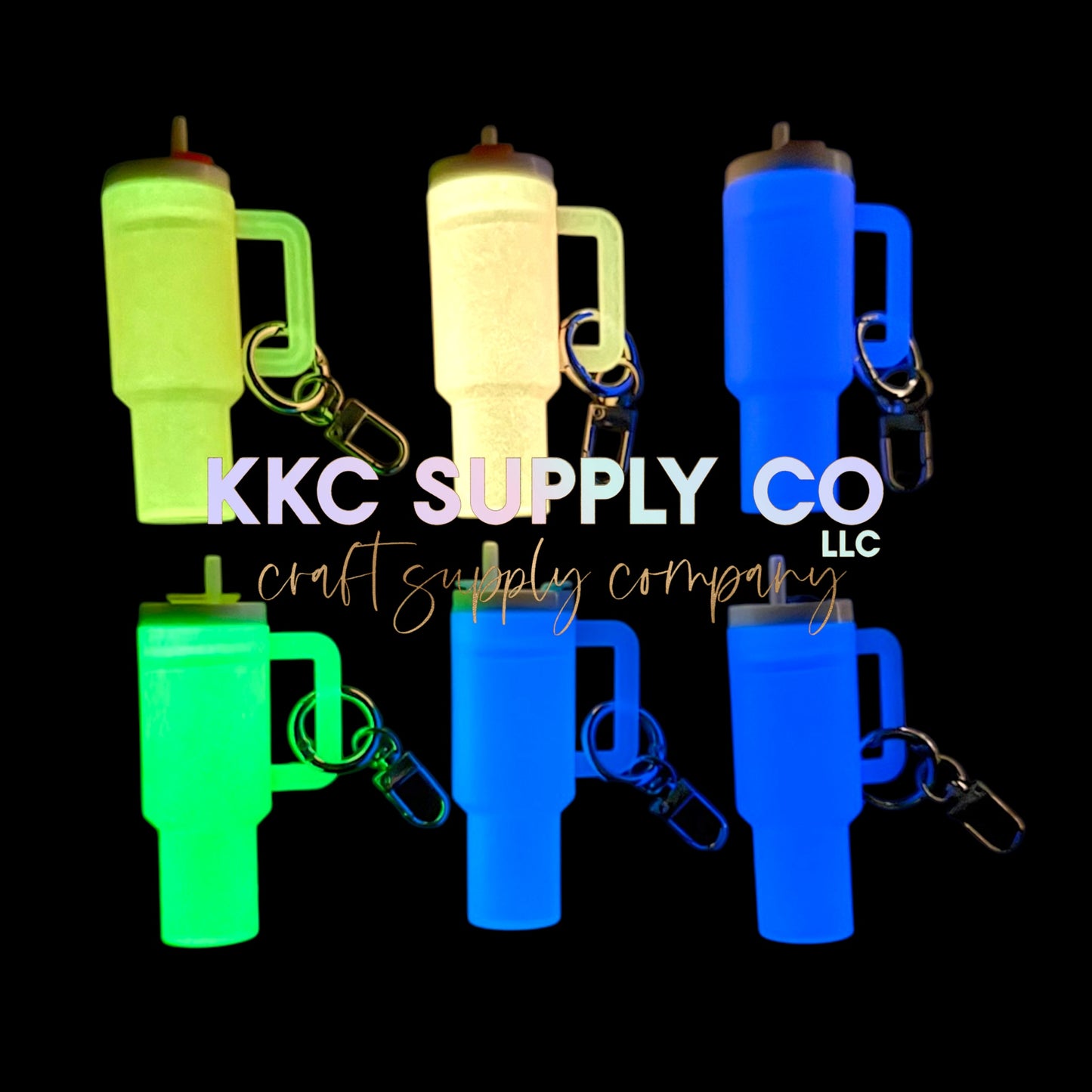 GLOW Mini Handled Tumbler Keychain