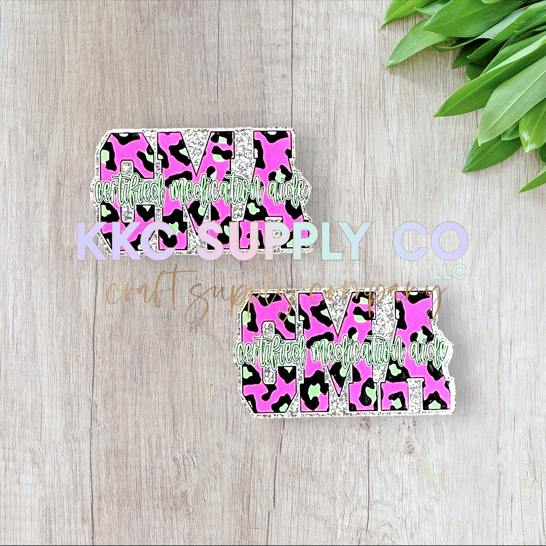 AT118-Certified Medication Aid-Acrylic Flatback