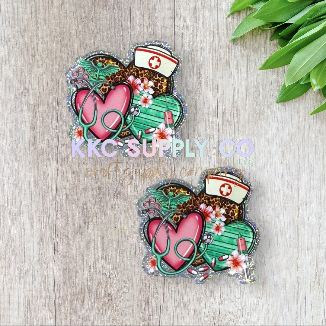 AT196-Leopard Nurse-Acrylic Flatback