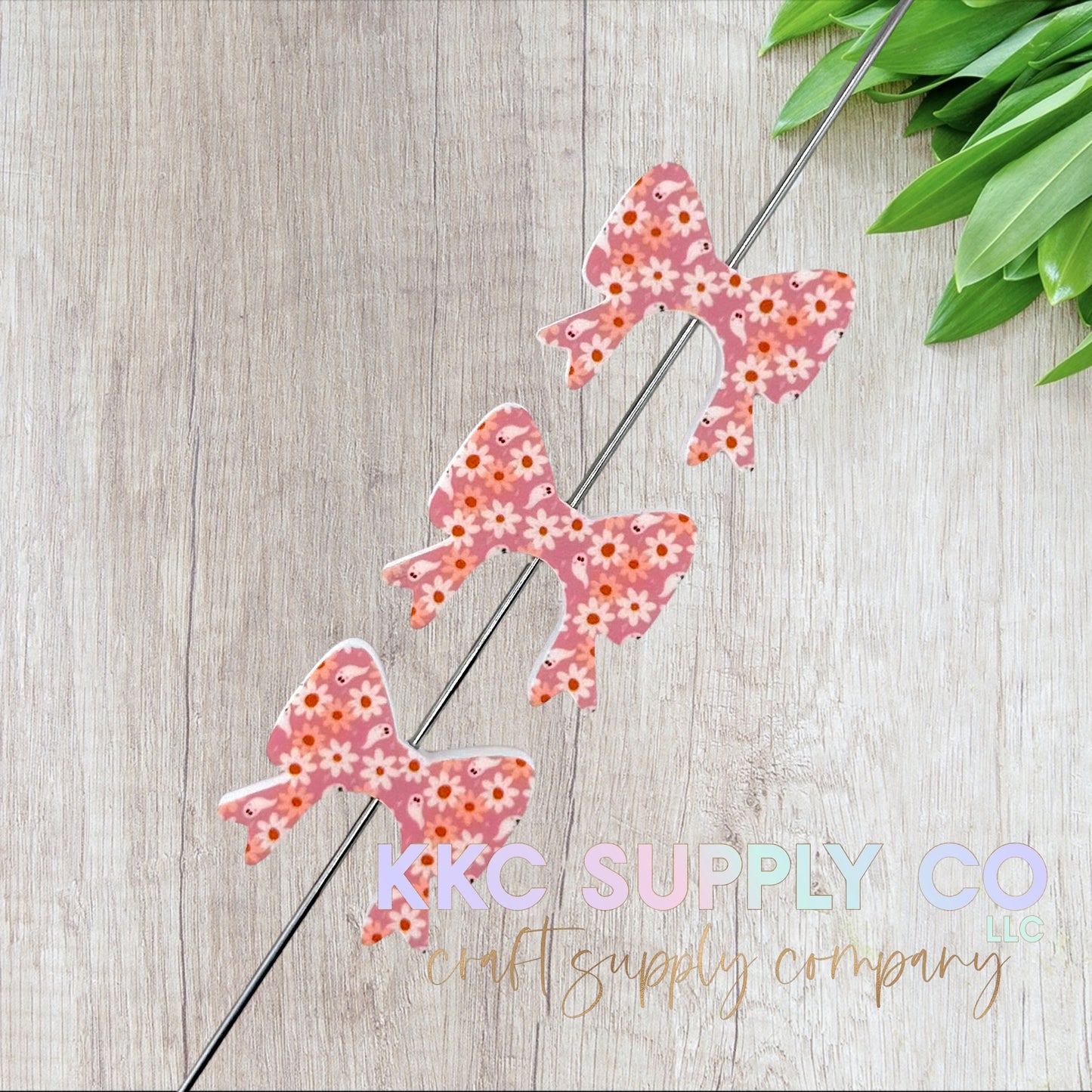 Boho Halloween Buddy Bow Silicone Focal Bead