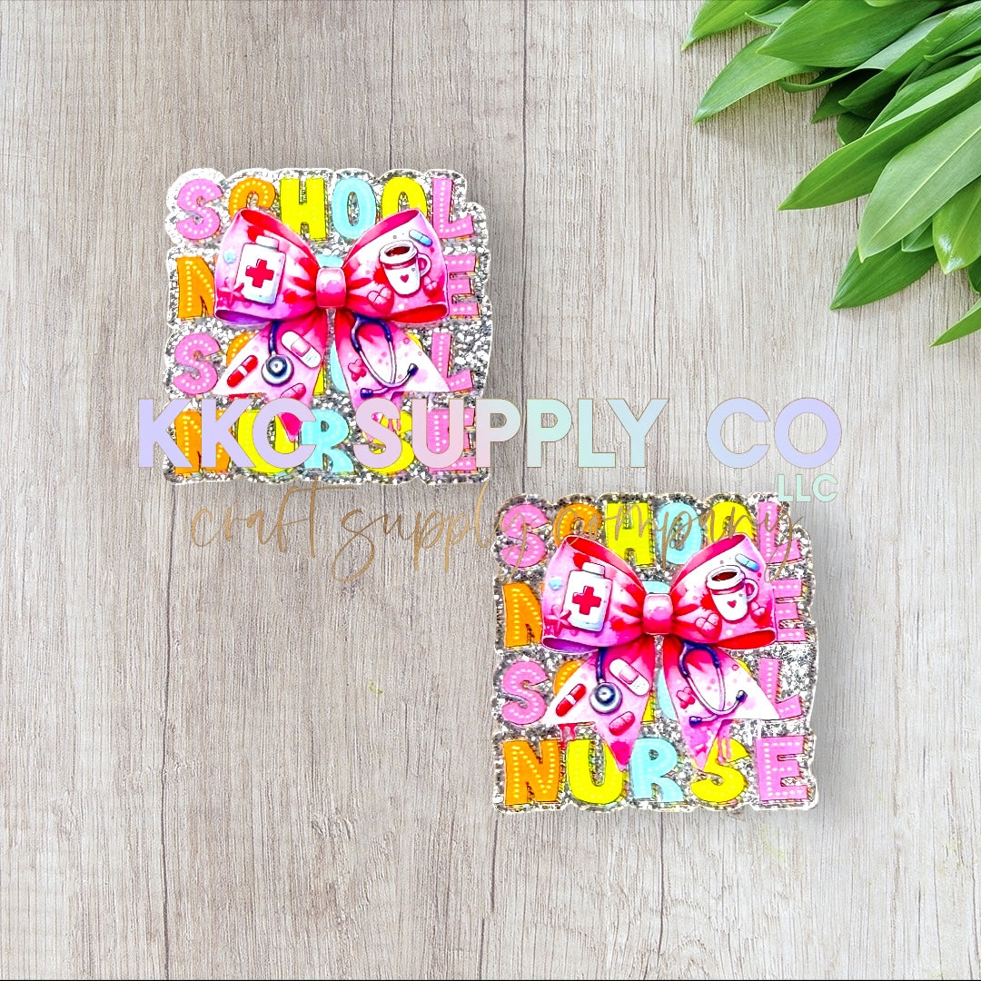 AT116-School Nurse-Acrylic Flatback