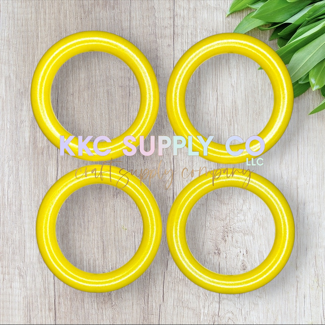 SS47-Yellow Opal 65mm Silicone Ring