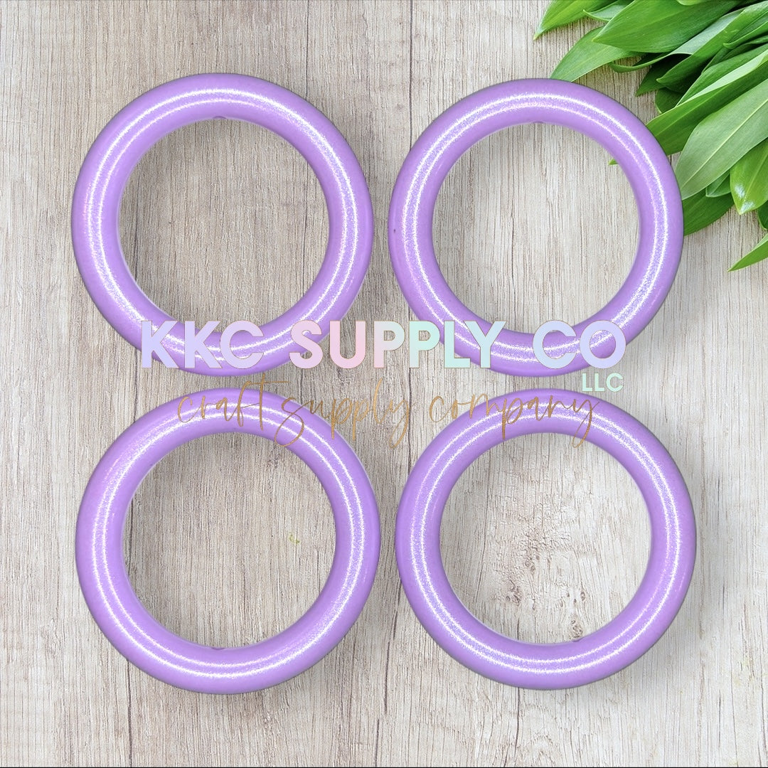 SS27-Mint Purple Opal 65mm Silicone Ring
