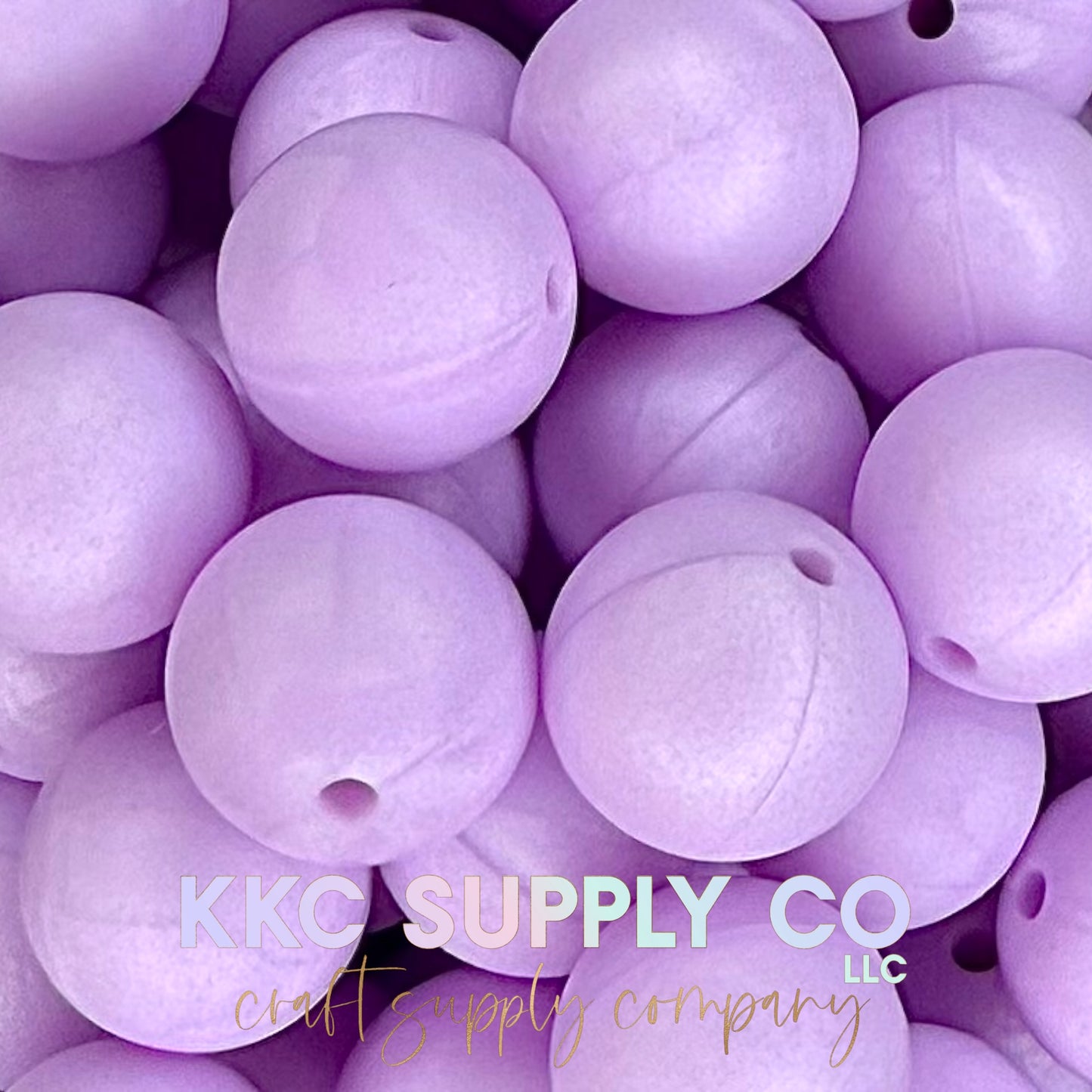 SS88-Lilac Shimmer Solid Silicone Beads