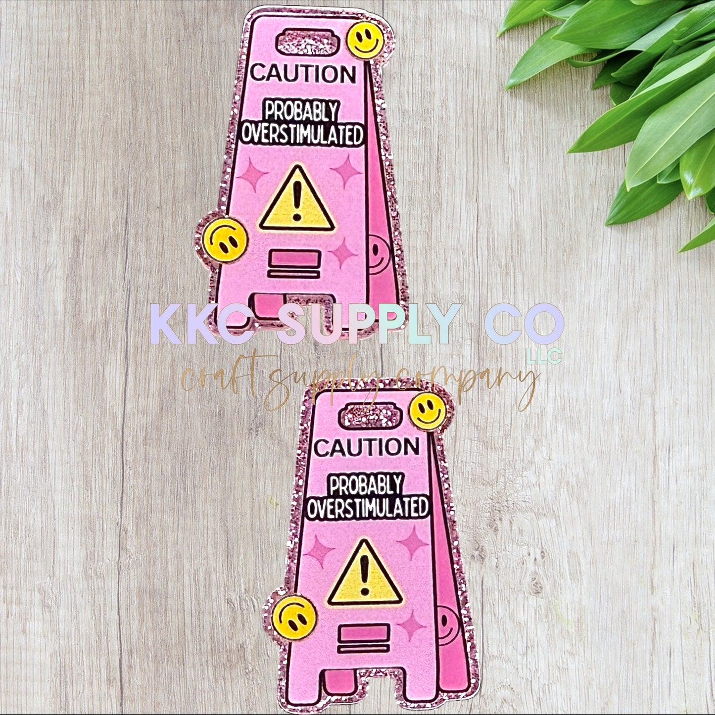 AT326-Caution Probably Overstimulated-Acrylic Flatback