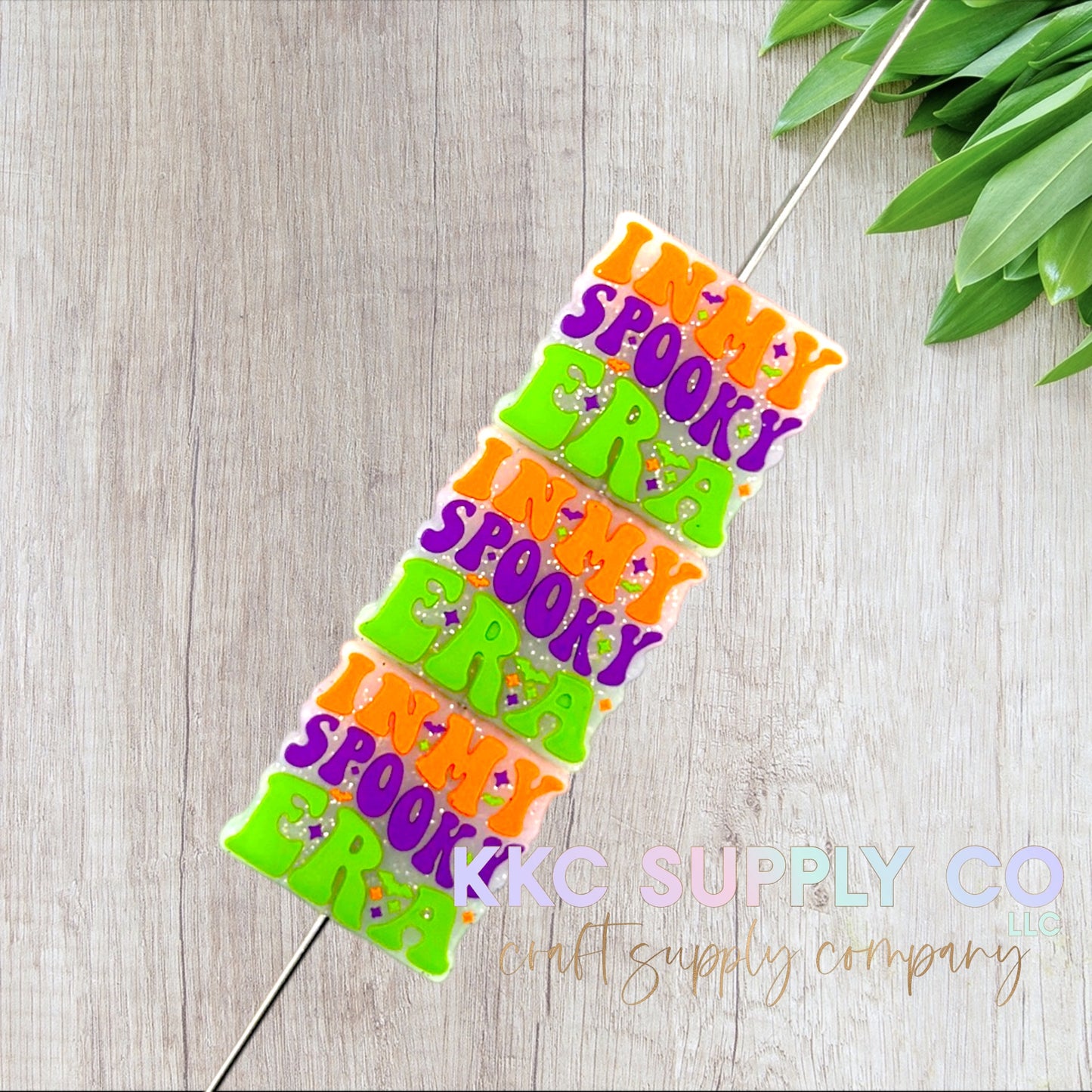 Im My Spooky Era Glitter Silicone Focal Bead