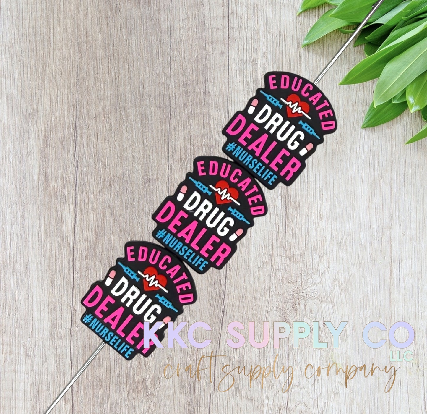 Educated Drug Dealer Silicone Focal Bead