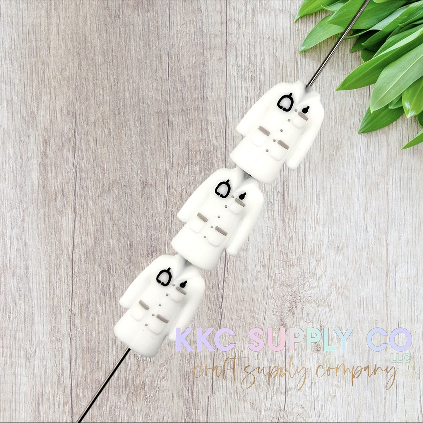 Doctor Coat 3D Silicone Focal Bead