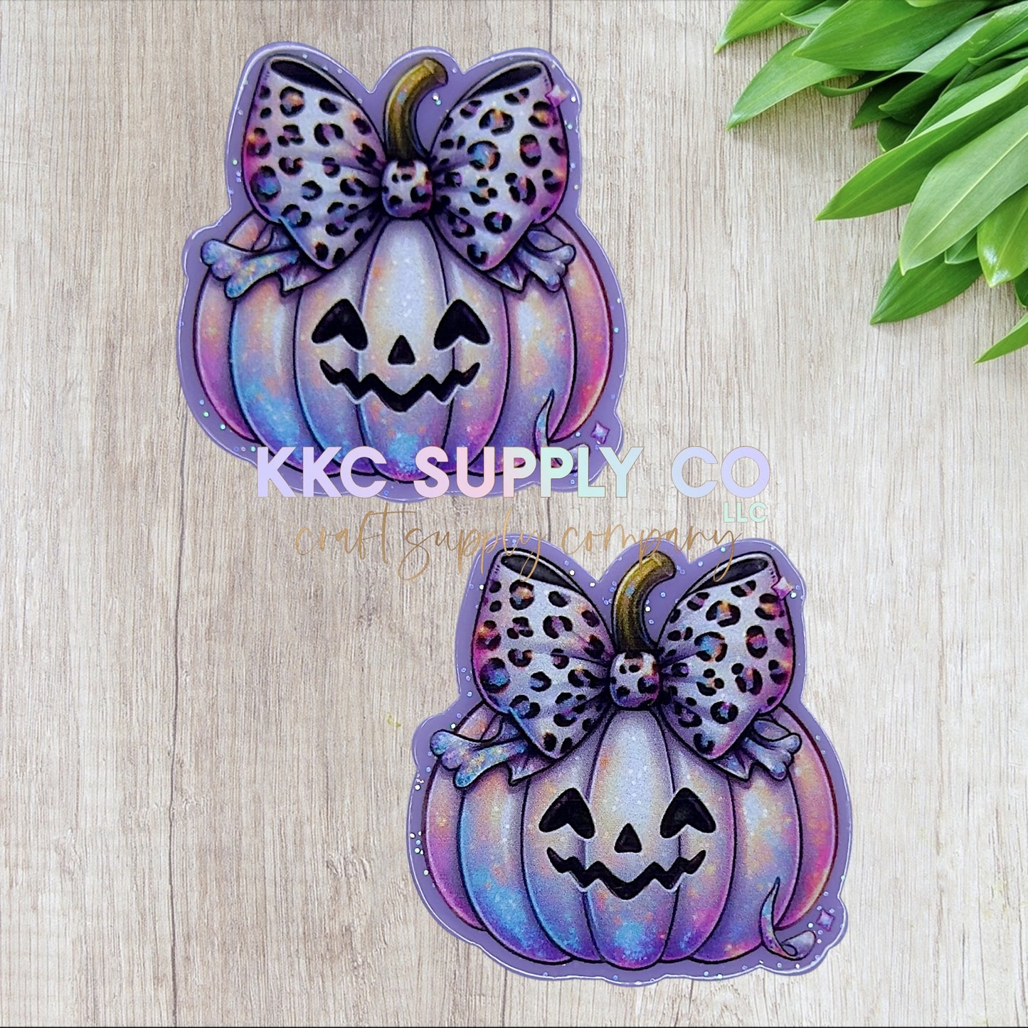 AT489-Girly Purple Pumpkin-Acrylic Flatback