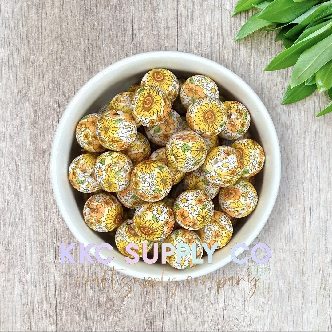 SP173-Sunflower Field Silicone Bead