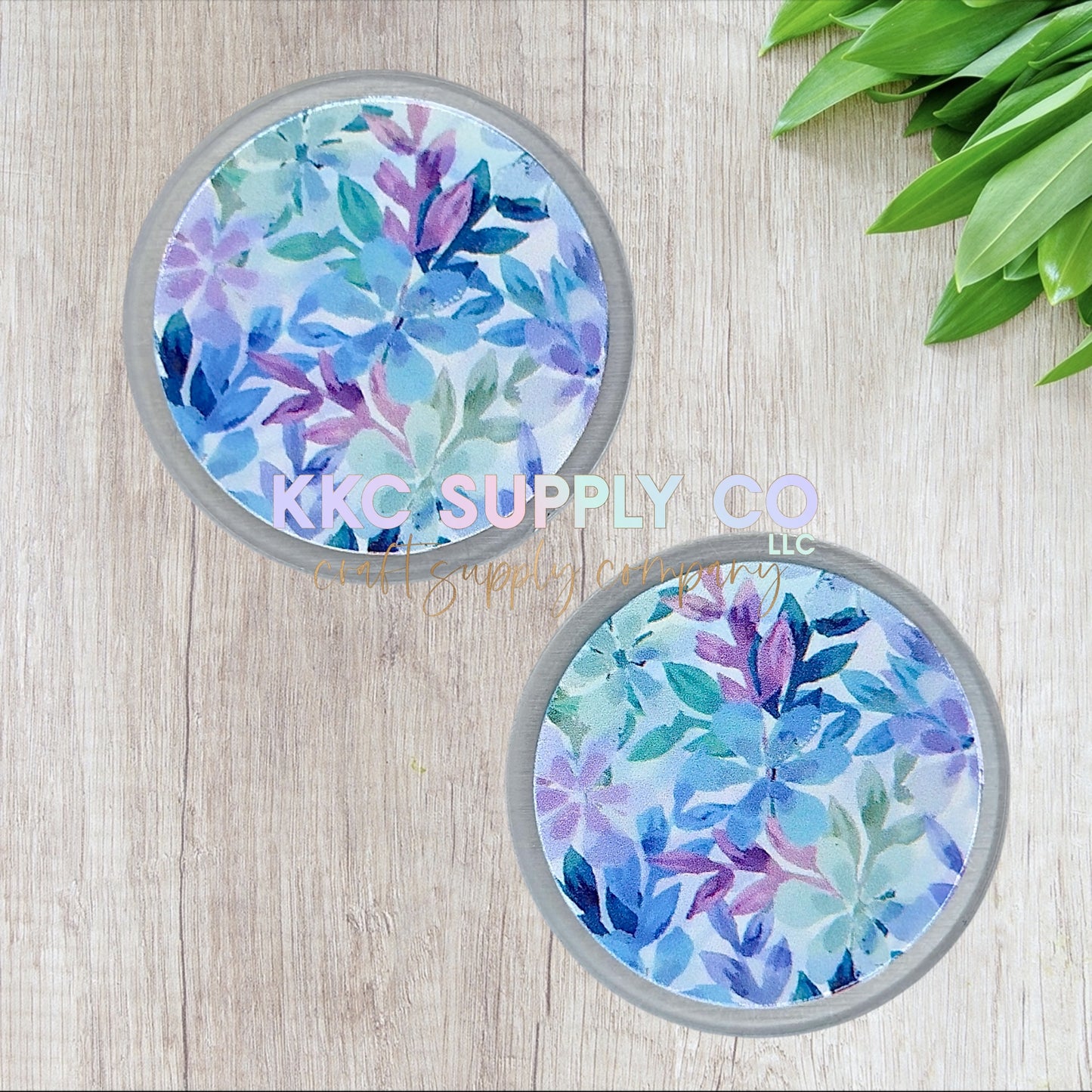 AT507-Twilight Garden Round Acrylic Flatback