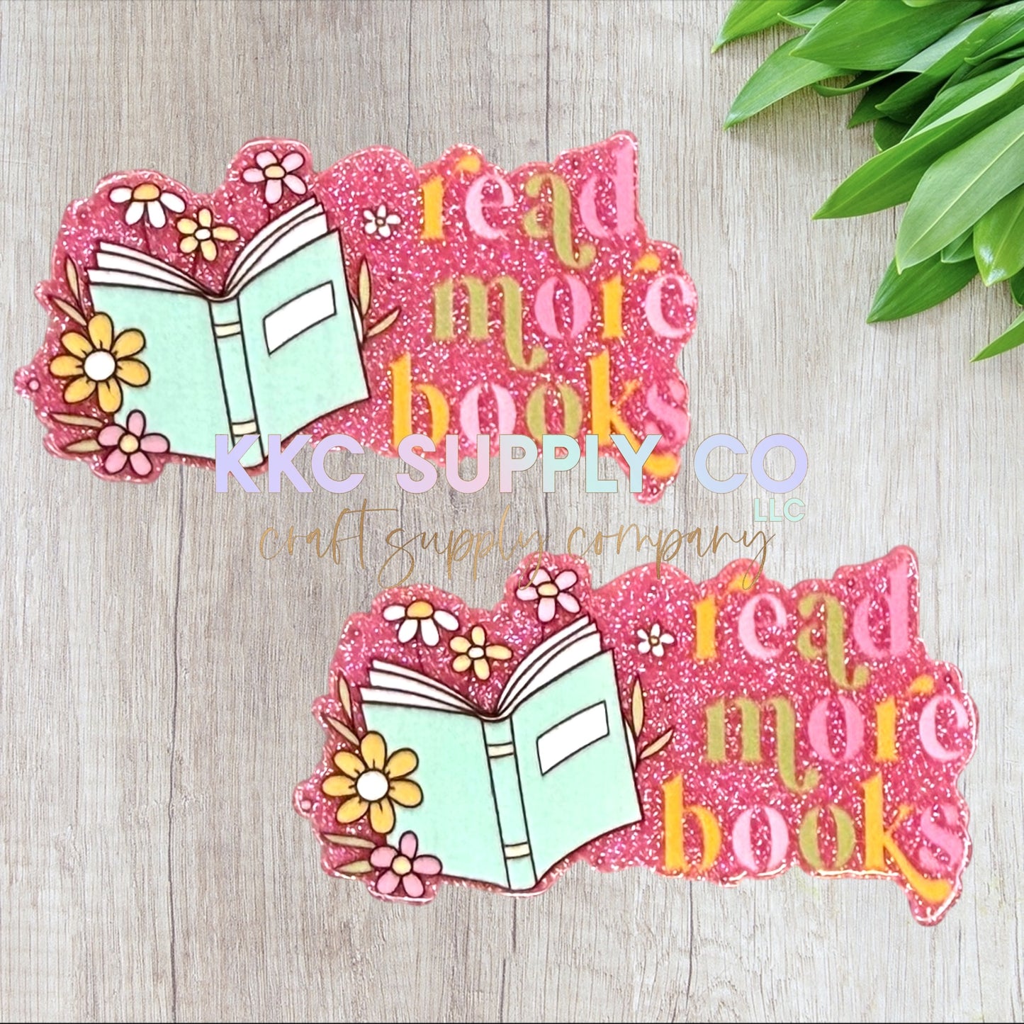 AT347-Read More Books-Acrylic Flatback